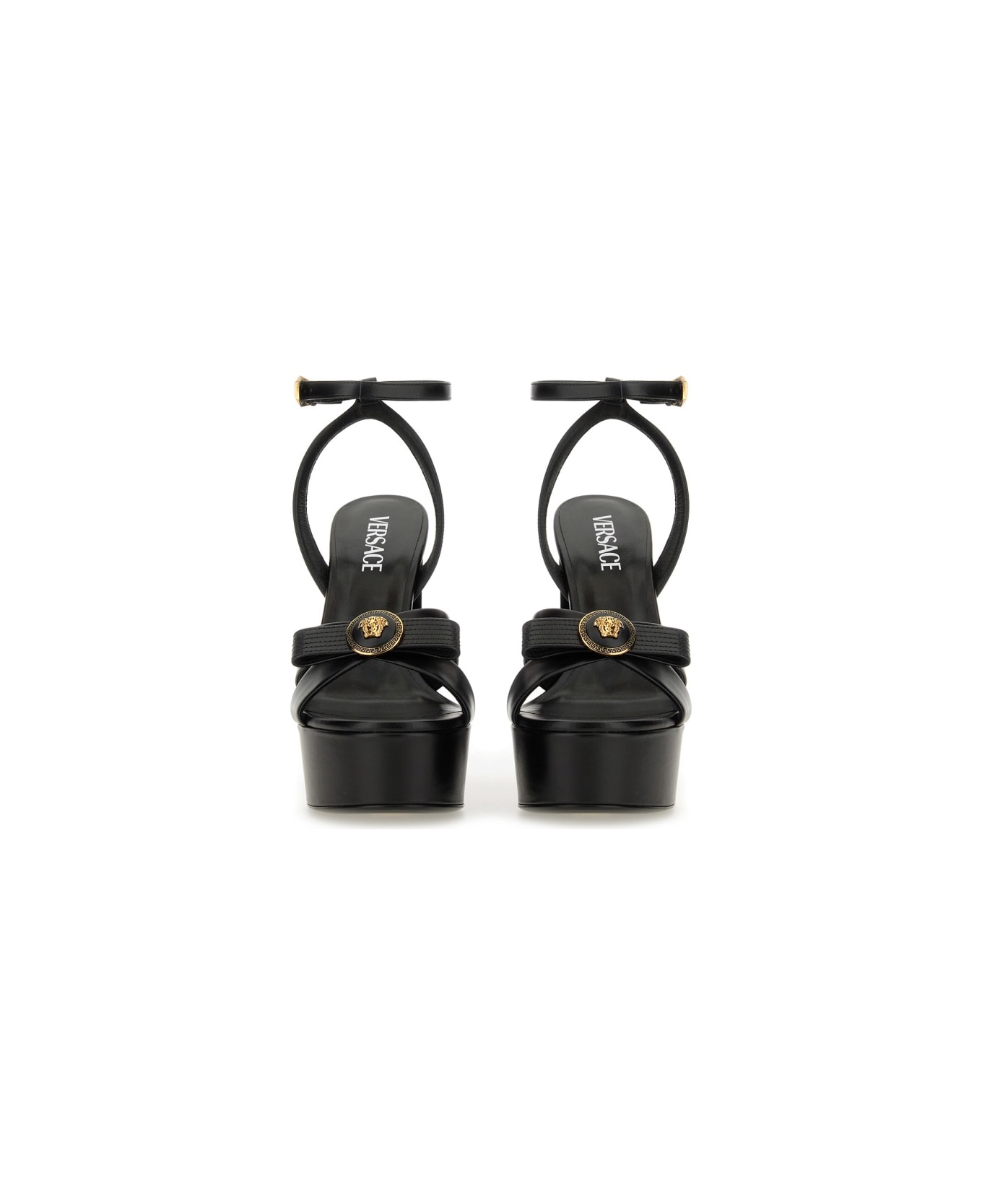 Versace Sandal "gianni Ribbon" - BLACK