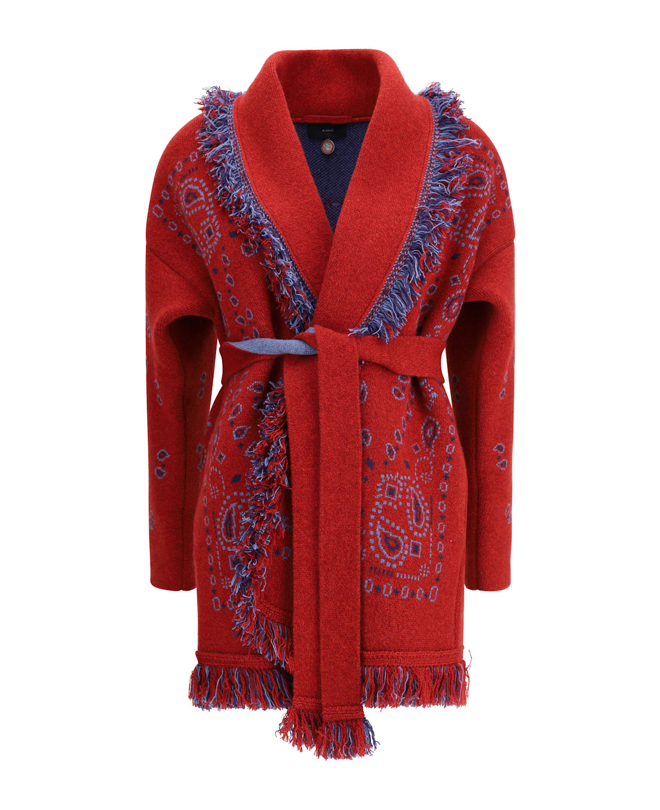 Alanui Bandana Jacquard Cardigan