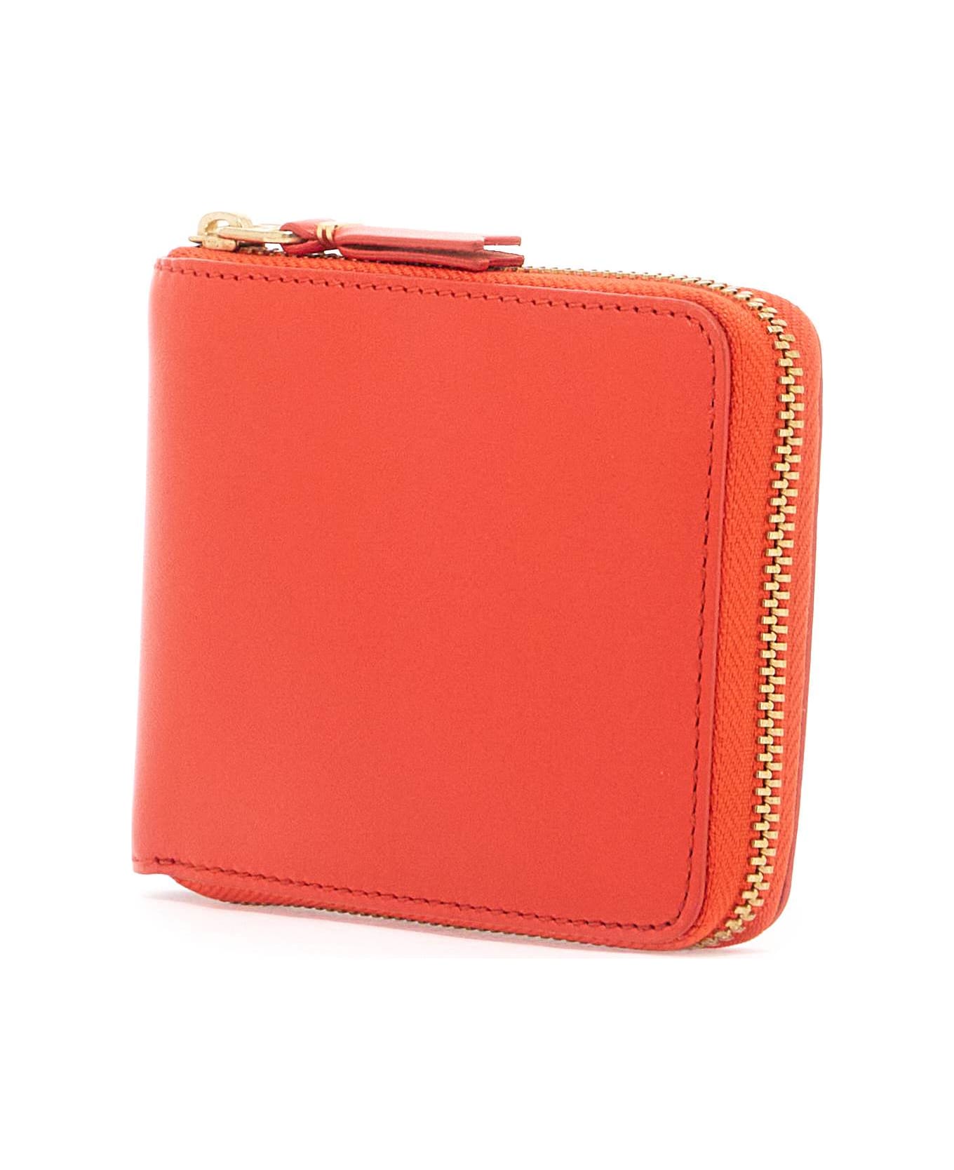 Comme des Garçons Wallet Classic Zip Around Wallet Portfolio - ORANGE (Orange)