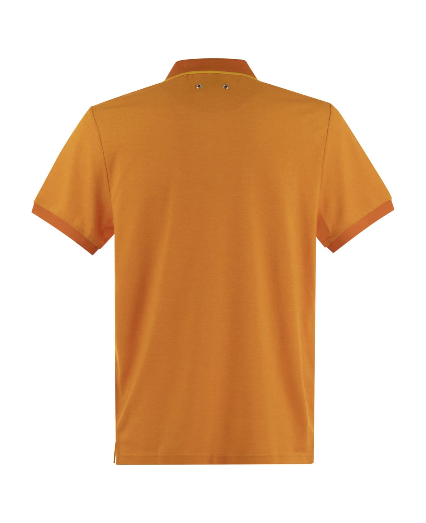 Vilebrequin Short-sleeved Cotton Polo Shirt - Orange