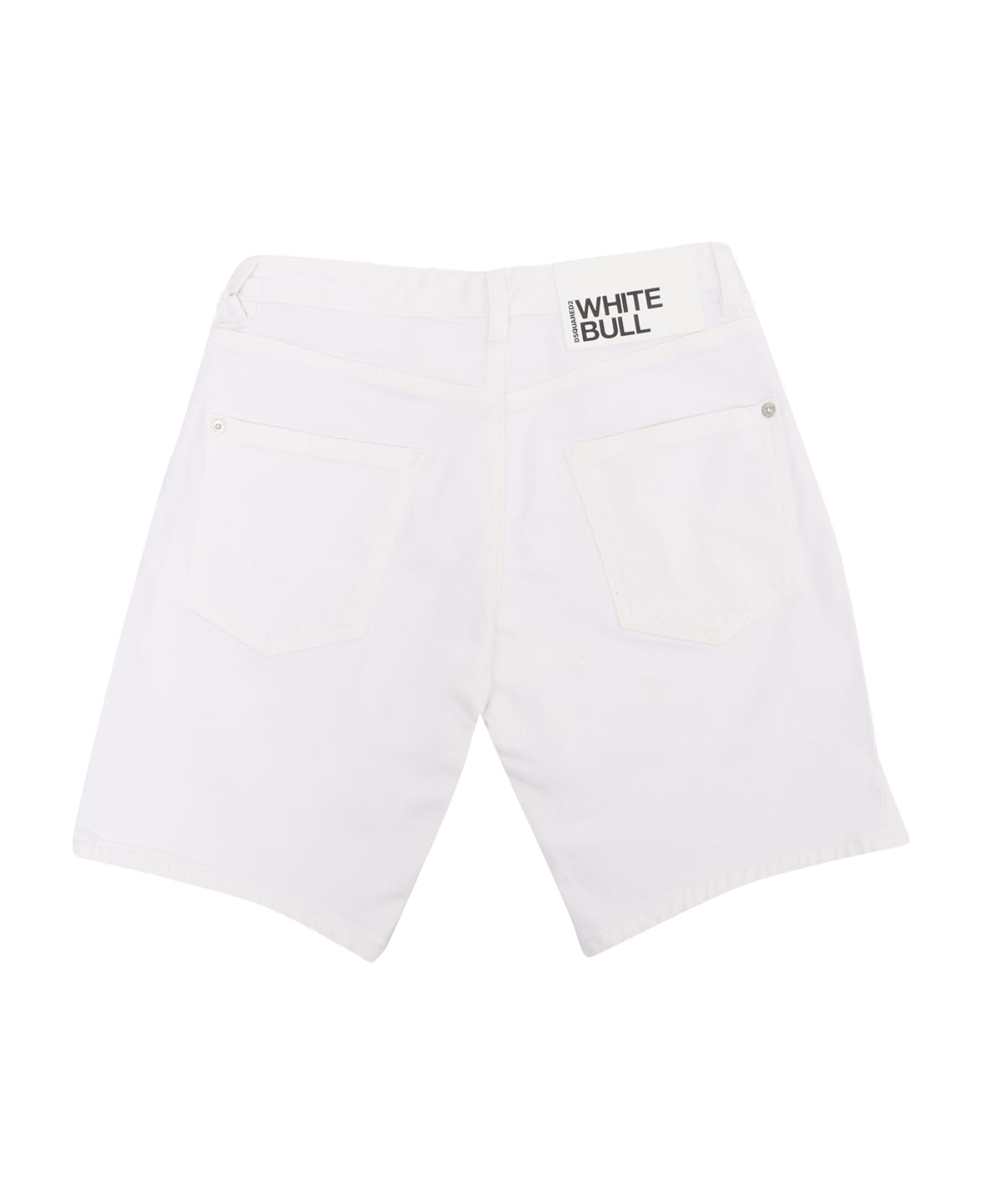 Dsquared2 White Shorts - WHITE ボトムス