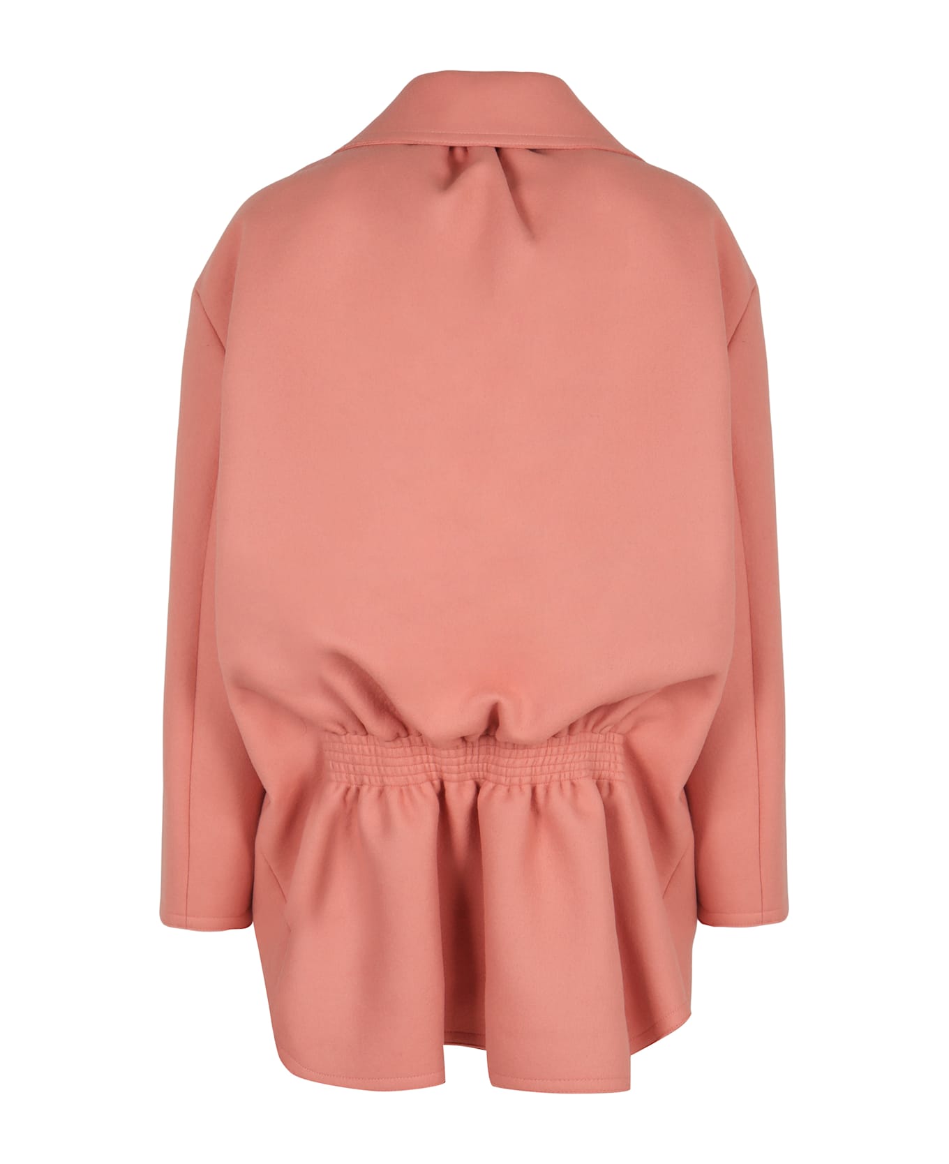 Fendi Single-breasted Wool Coat - Pink