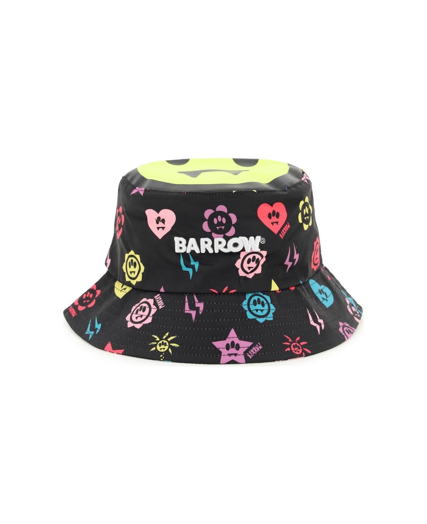 Barrow Printed Nylon Bucket Hat - BLACK