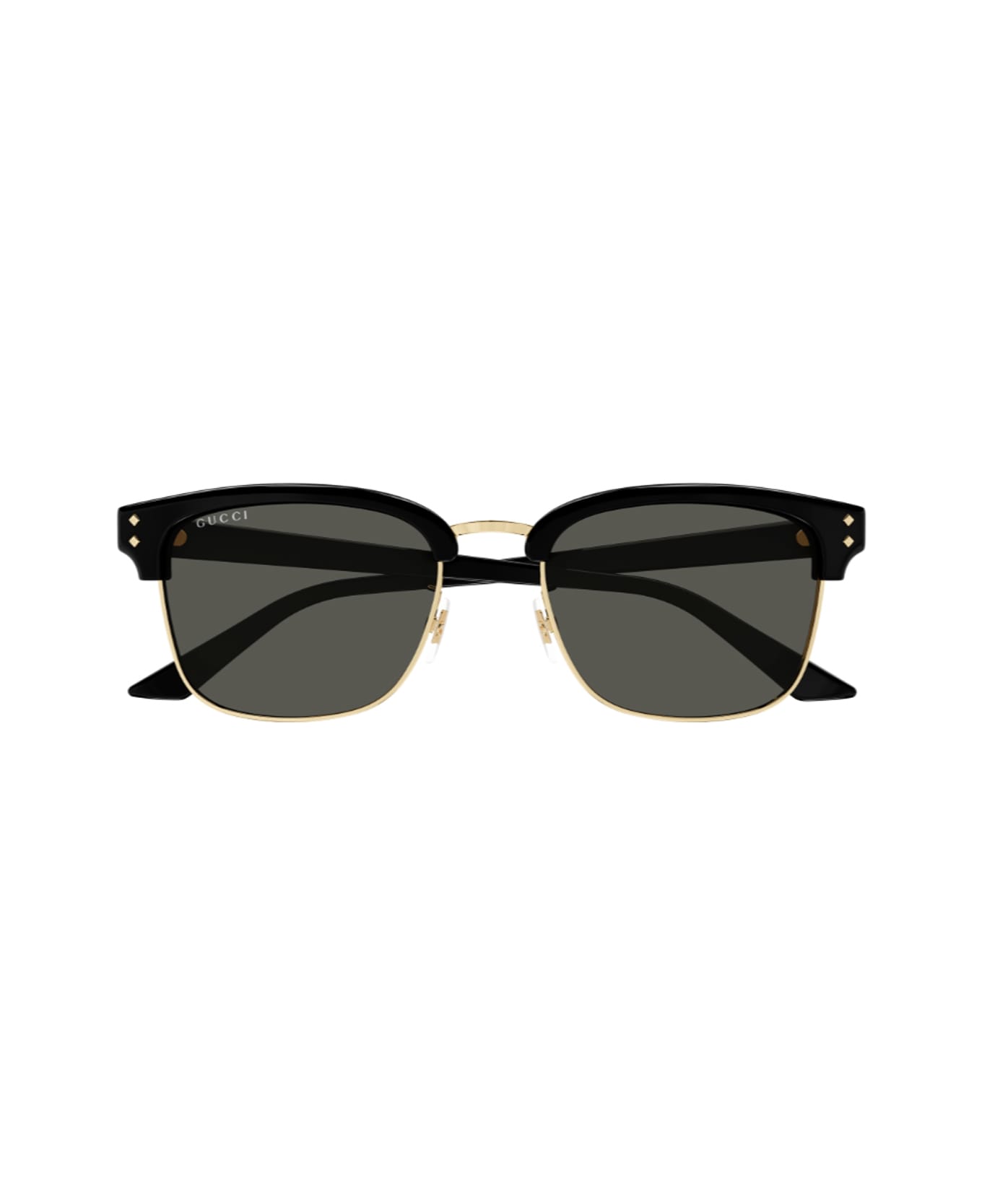 Gucci Eyewear Gucci Gg1897sk Linea Institutional Logo 001 Black Grey Sunglasses - Nero