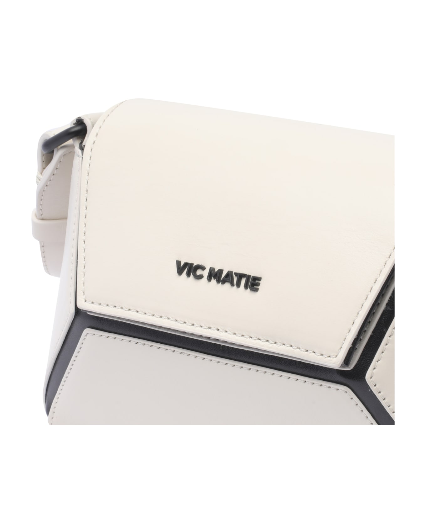 Vic Matié Logo Crossbody Bag - White ショルダーバッグ