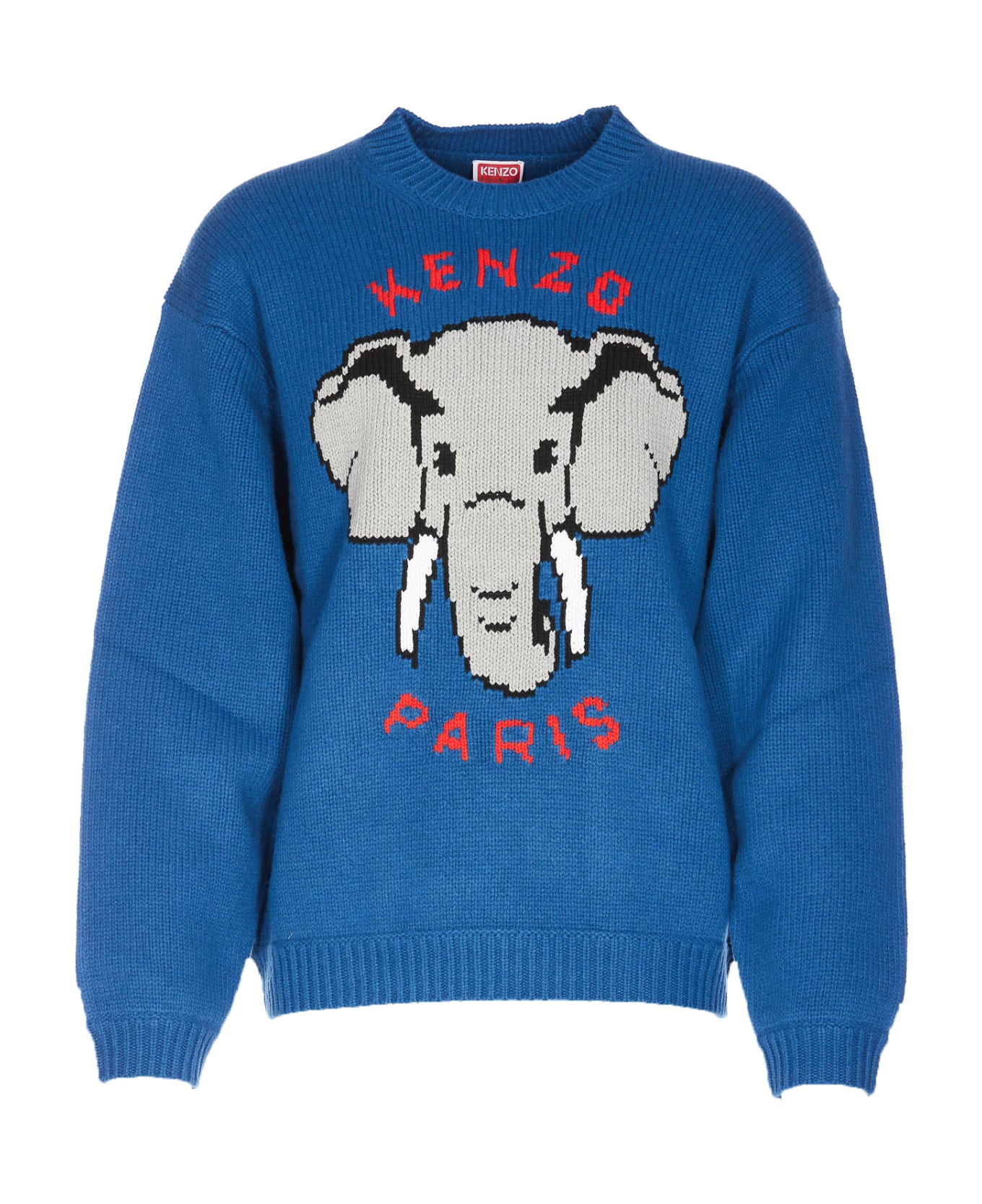 Kenzo Pixel Elephant Sweater - Blue