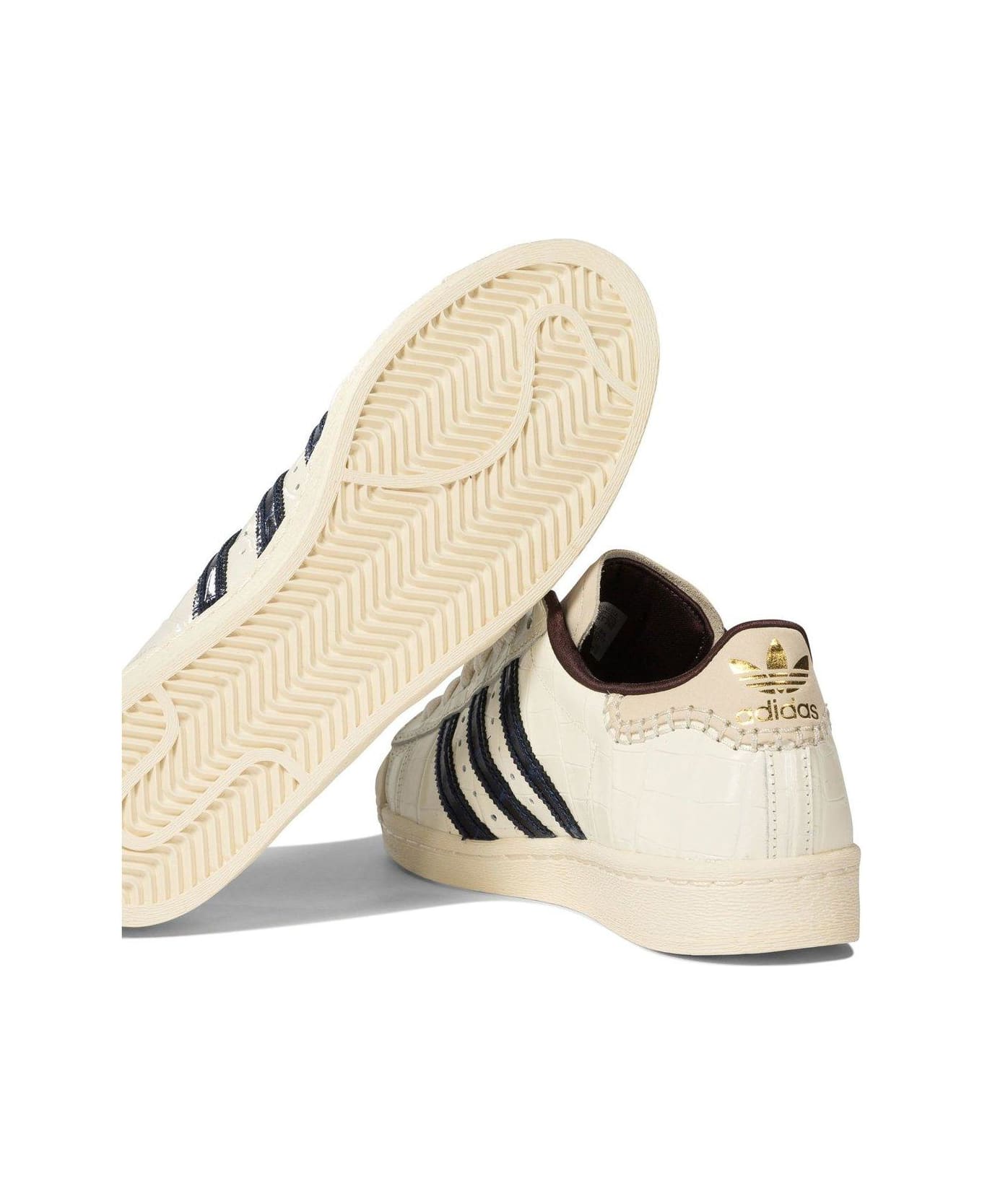 Adidas X Wales Bonner Superstar Embossed Sneakers - WHITE