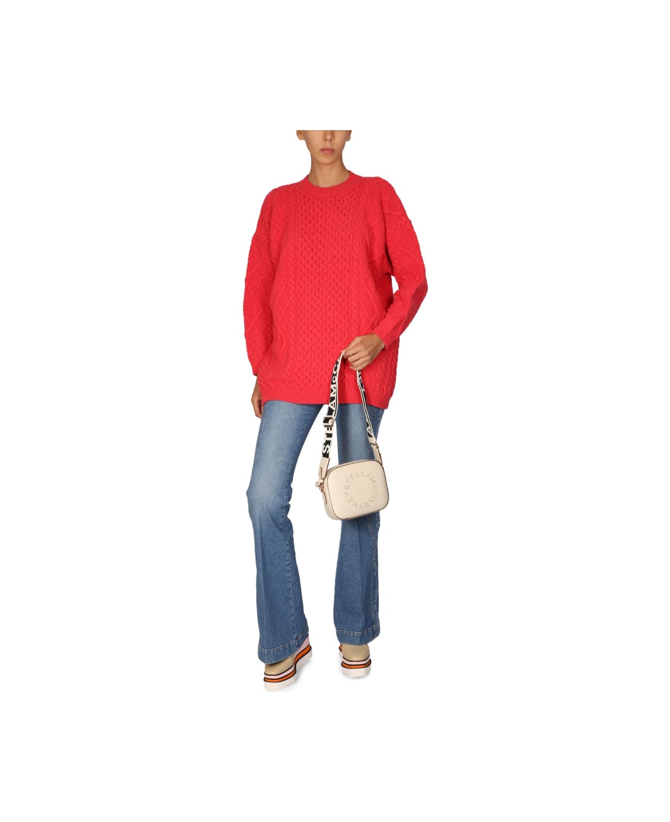 Stella McCartney Wool Crew Neck Sweater - RED
