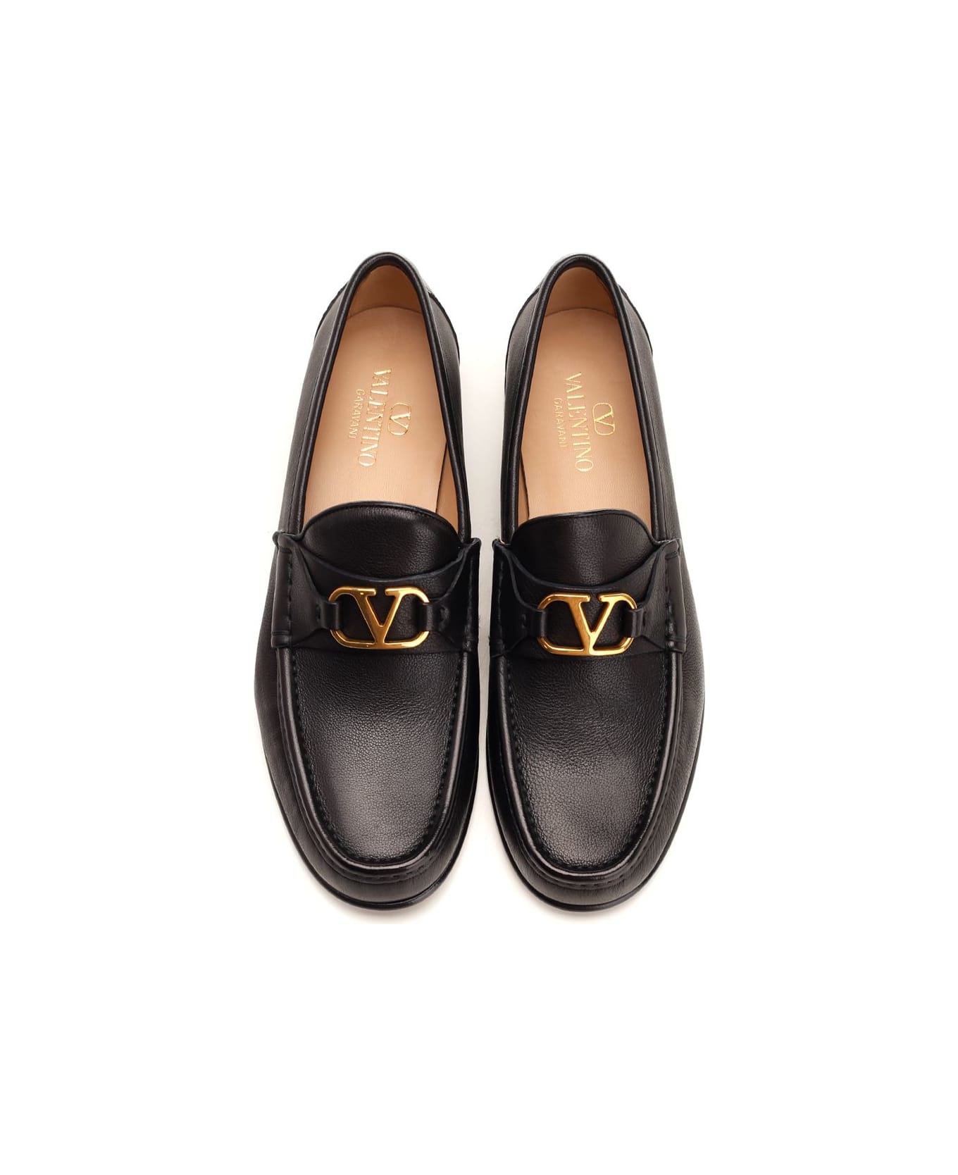 Valentino Garavani Vlogo Signature Loafer - BLACK レースアップシューズ