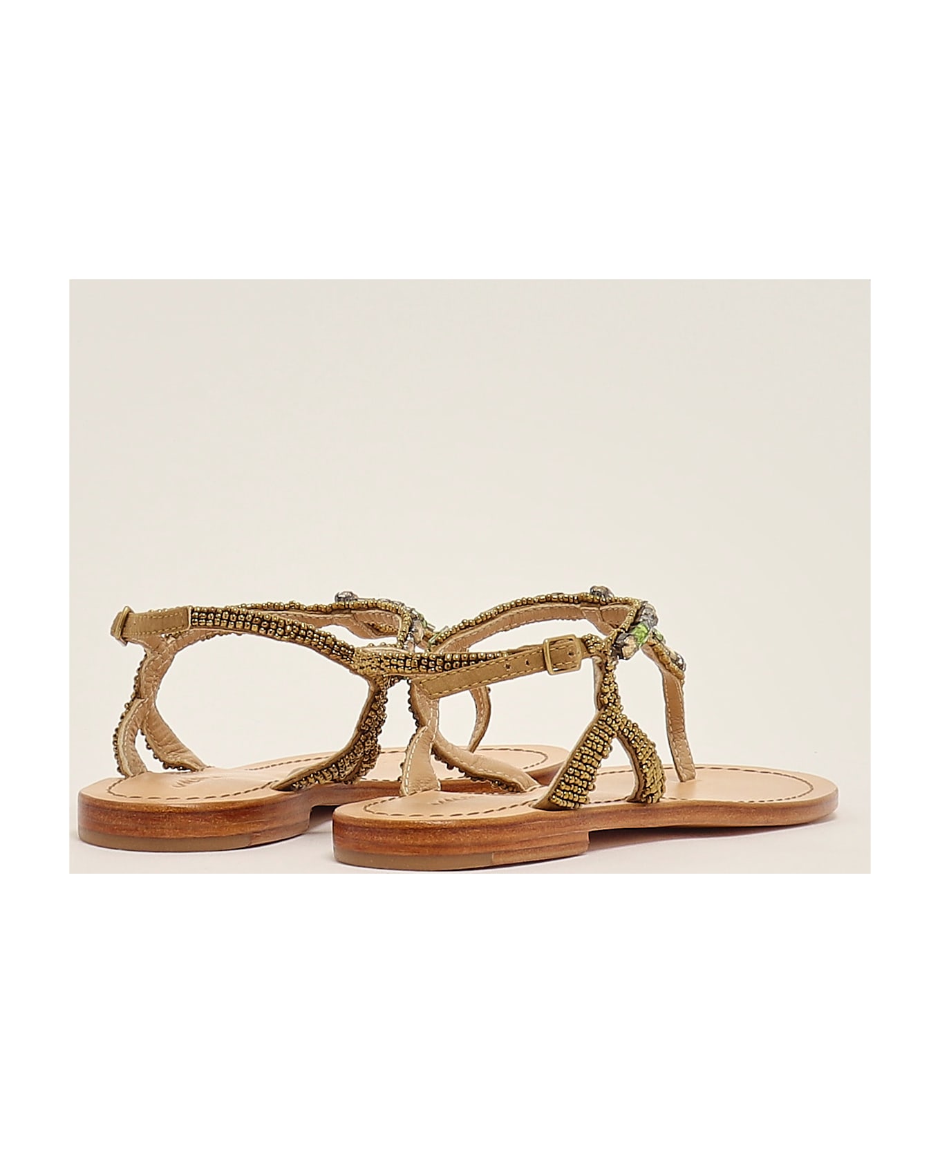 Malìparmi Infradito Gioiello Sandal - ORO-VERDE