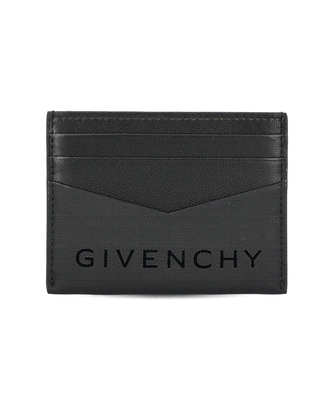 Givenchy Allover 4g Pattern Cardholder - Black