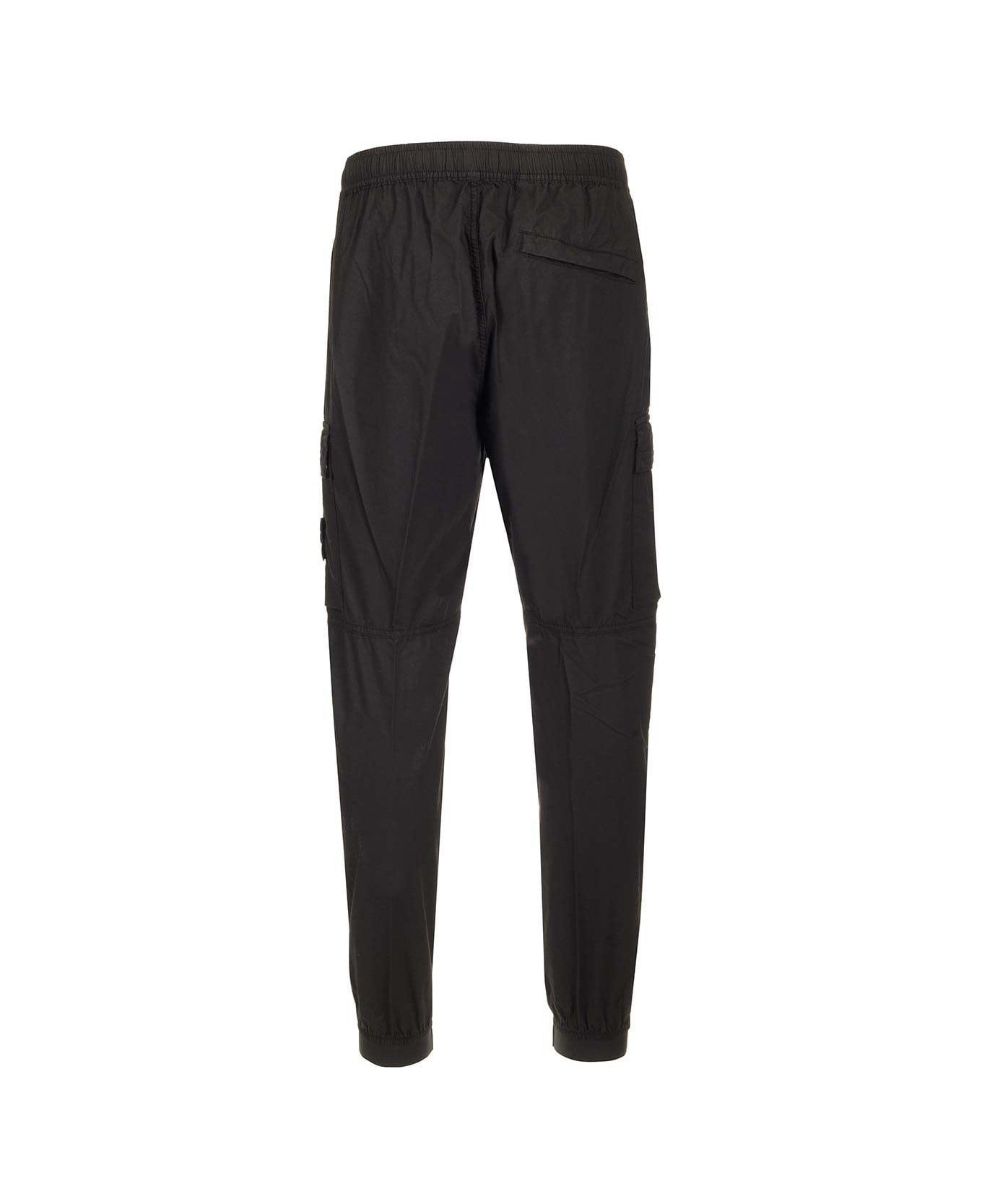 Stone Island "paracadute" Cargo Pants - Black