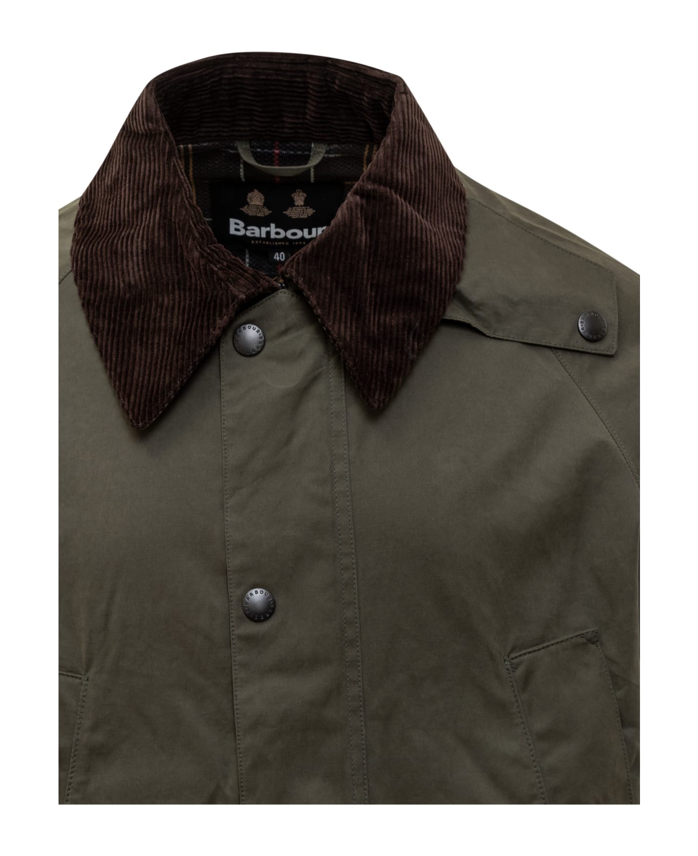 Barbour Oversize Peached Bedale Casual Jacket - SAGE