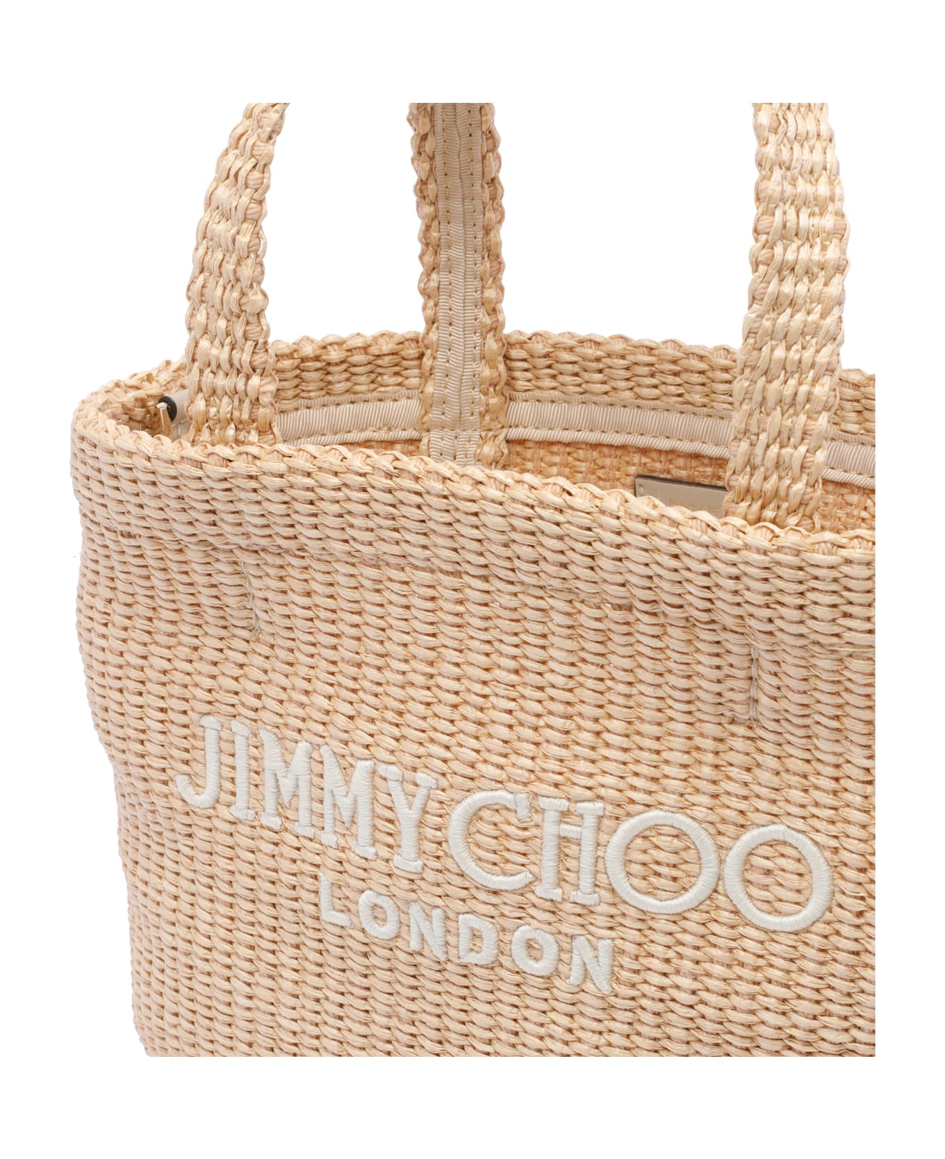 Jimmy Choo Logo Handbag - Beige