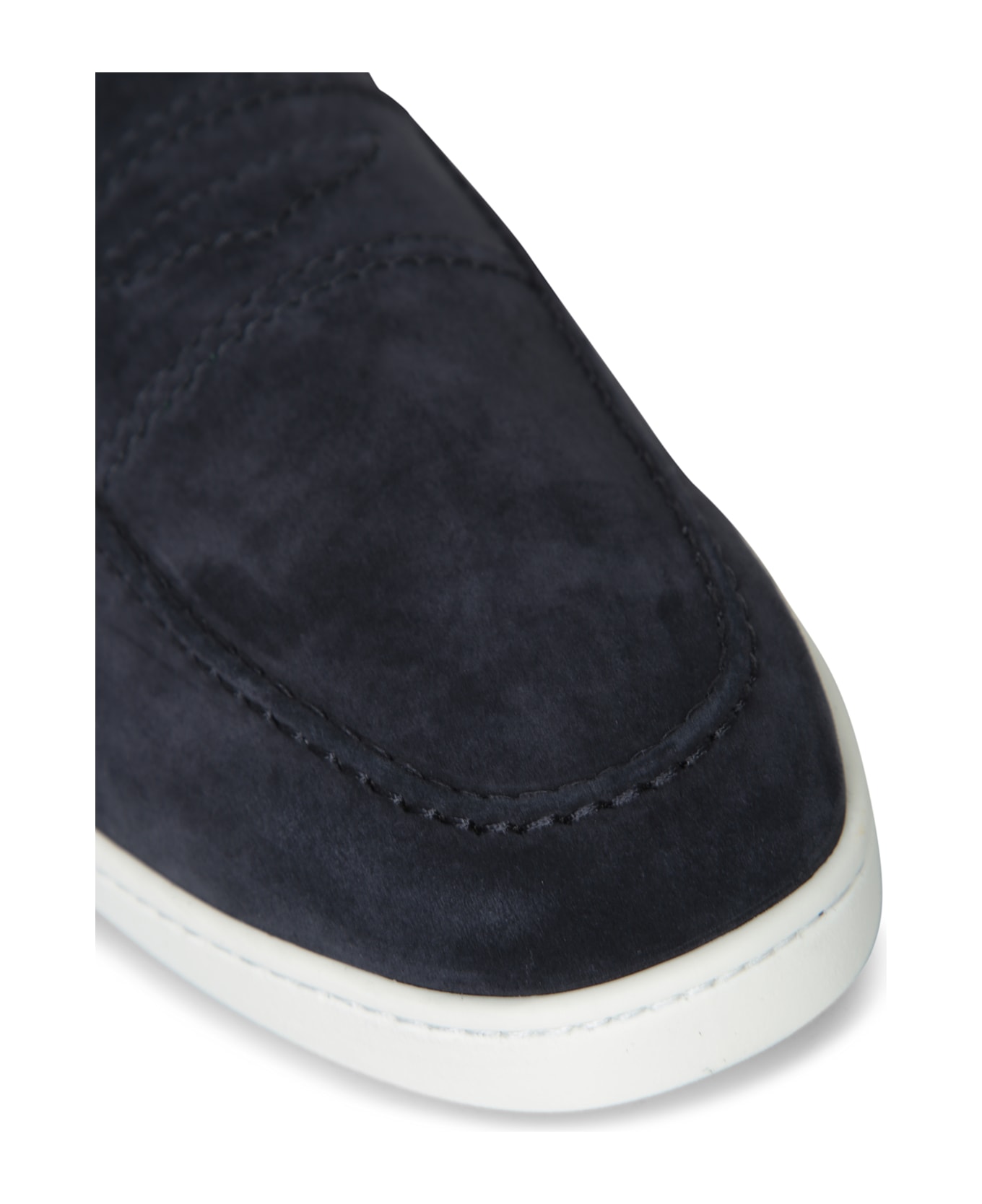 Church's Peebles Suede Blue Loafers - Blue