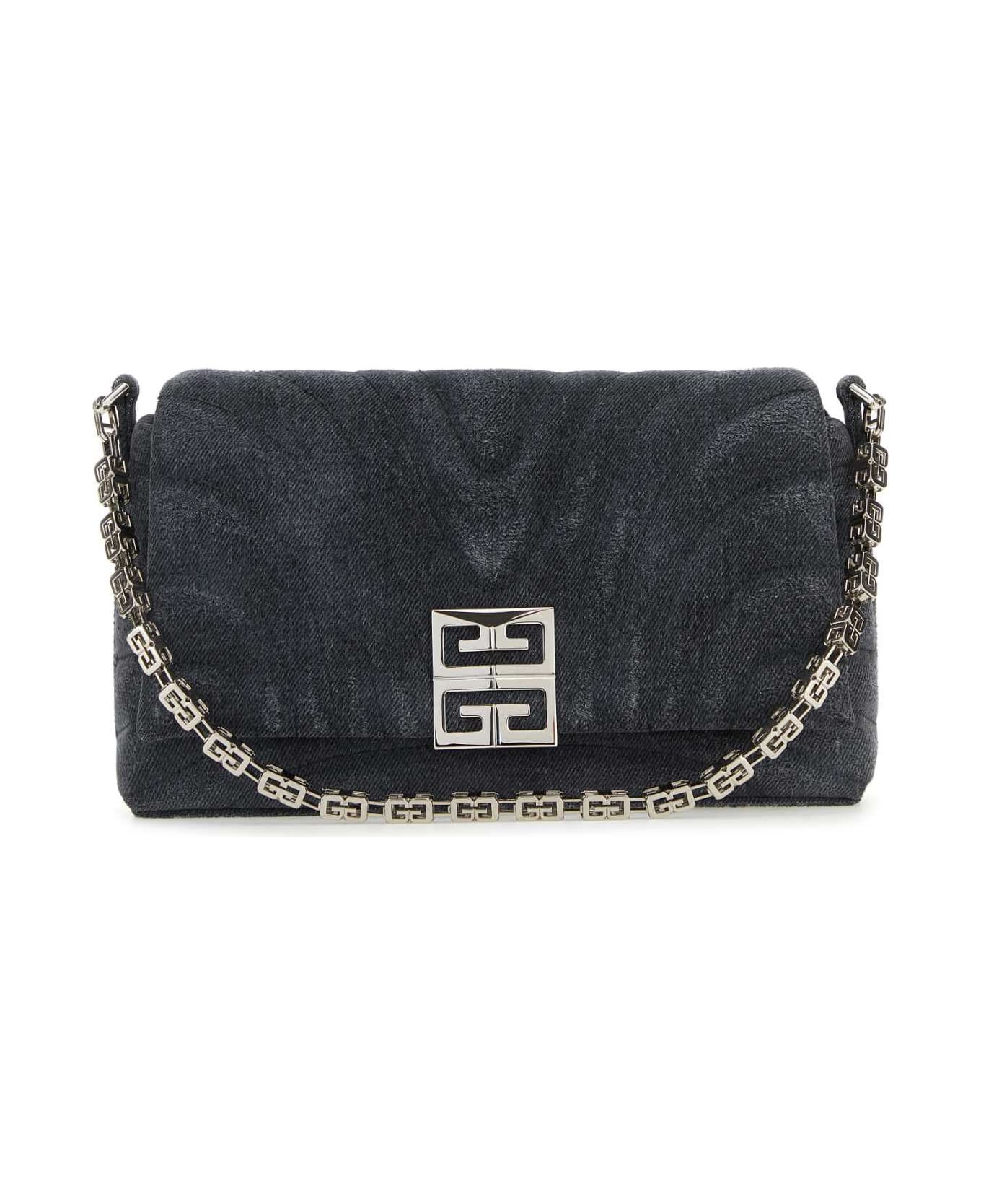 Givenchy Black Denim Medium 4g Soft Handbag - BLACK ショルダーバッグ