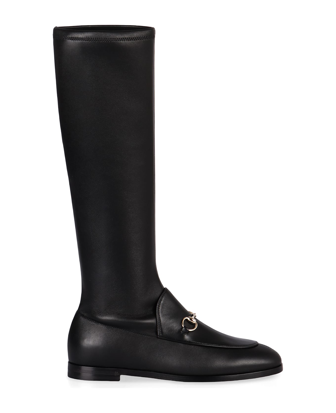 Gucci Jordaan Leather Boots - black