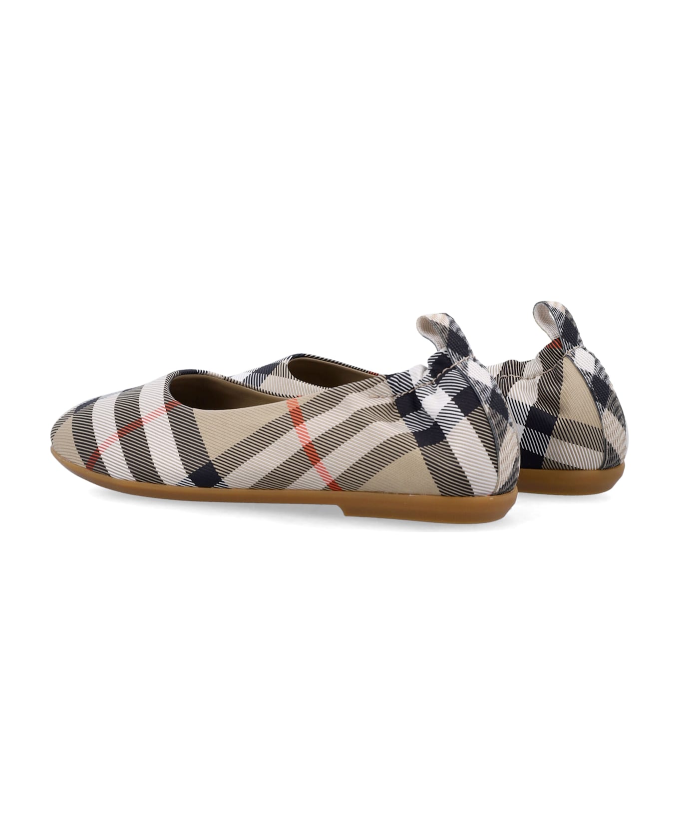 Burberry Kid - Check Ballerinas - SAND IP CHECK