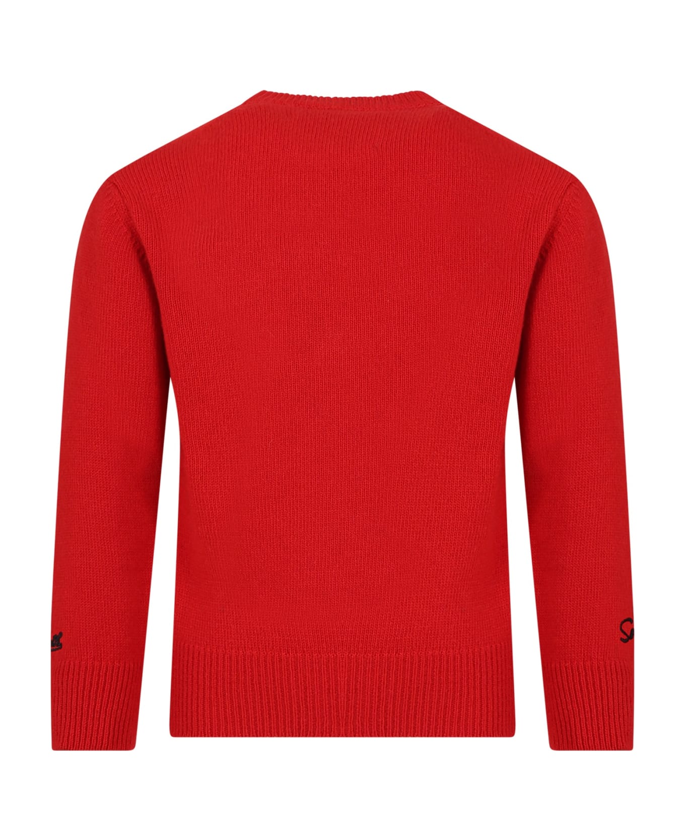 MC2 Saint Barth Red Sweater For Boy With Bart Simpson - Red