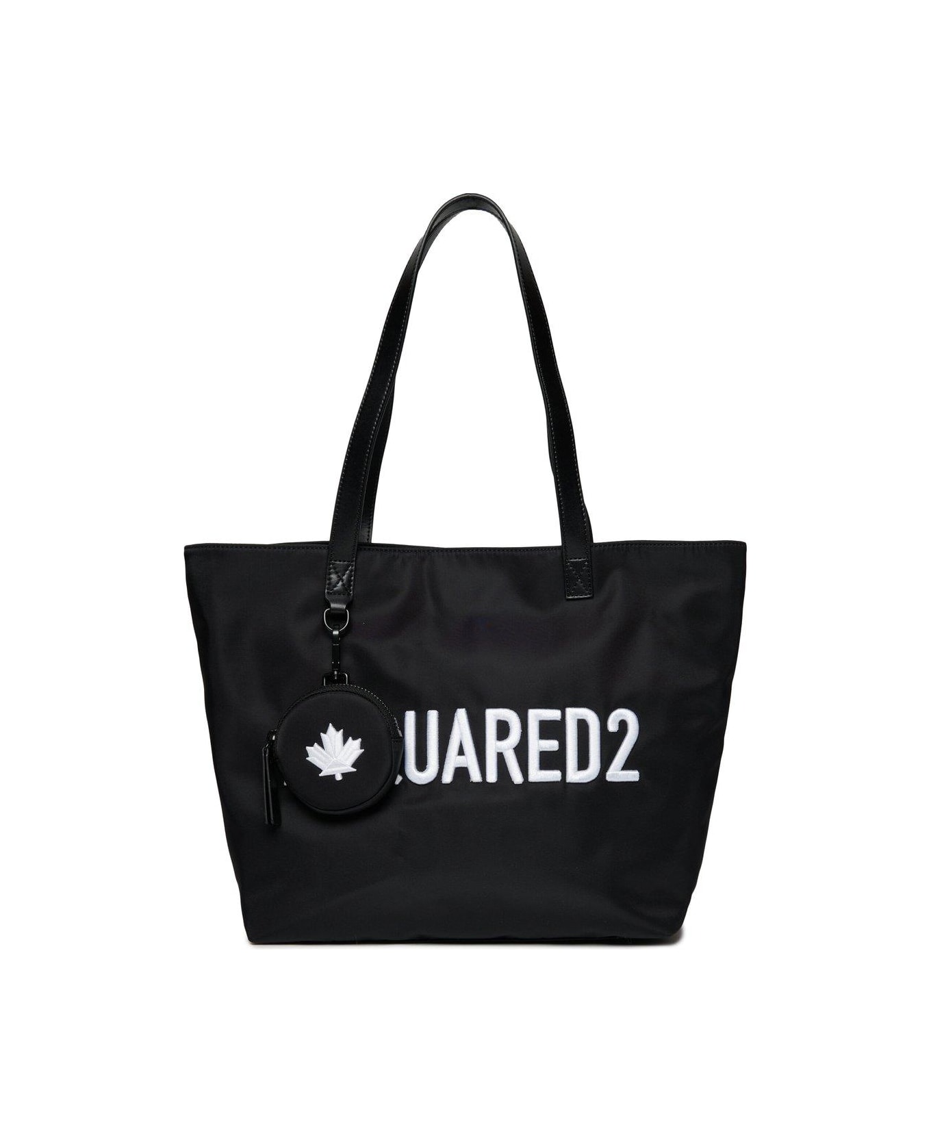 Dsquared2 Logo-embroidered Top Handle Bag - Black