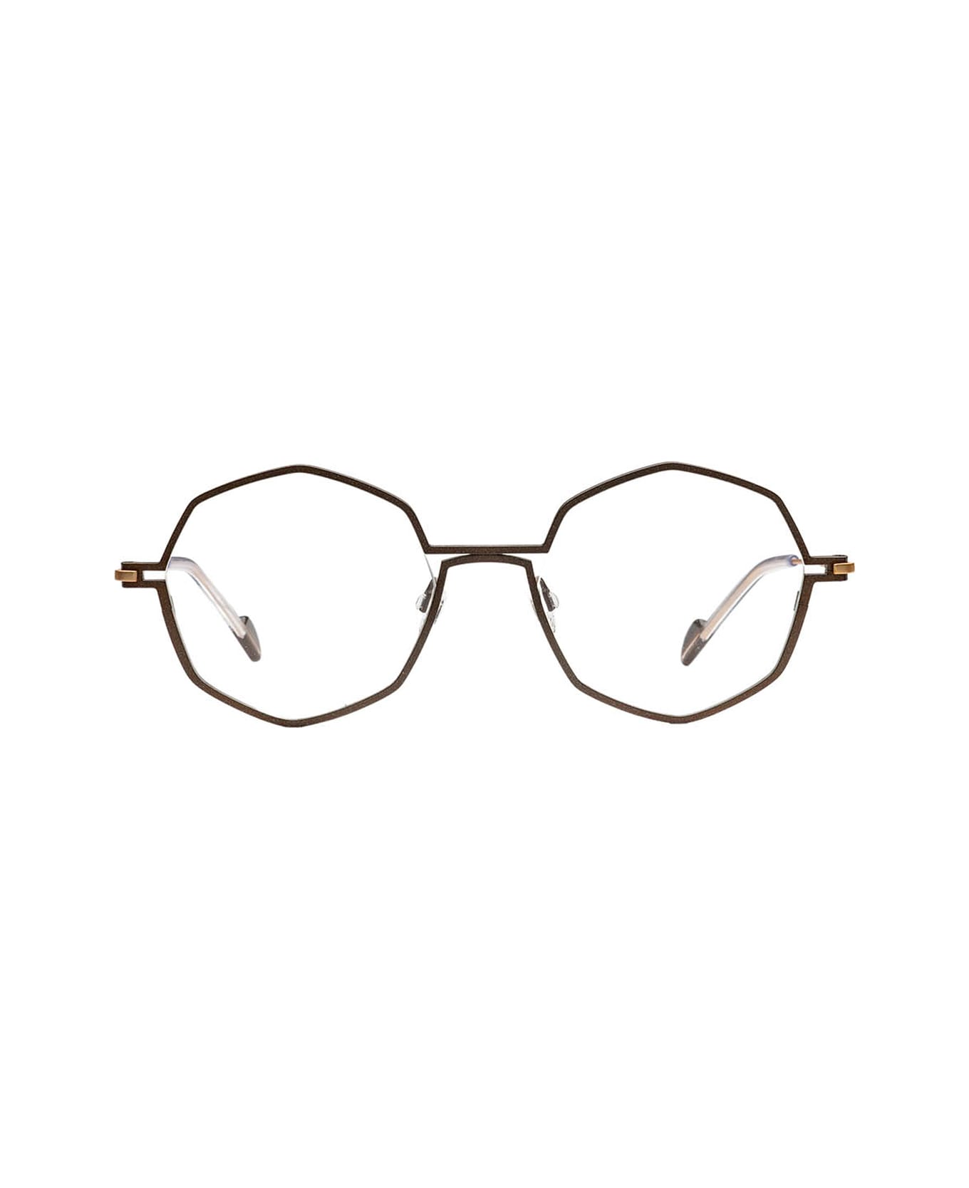 Matttew Silver 1880 Marrone Giallo Oro Glasses - Marrone