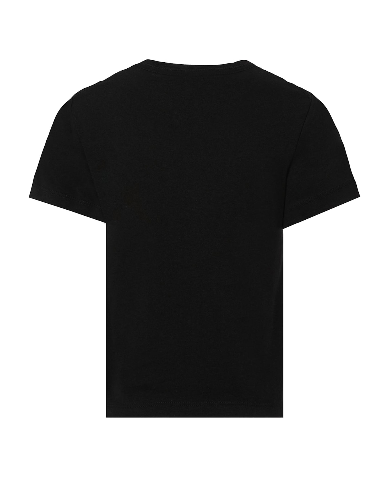 Calvin Klein Black T-shirt For Kids With White Logo - Black