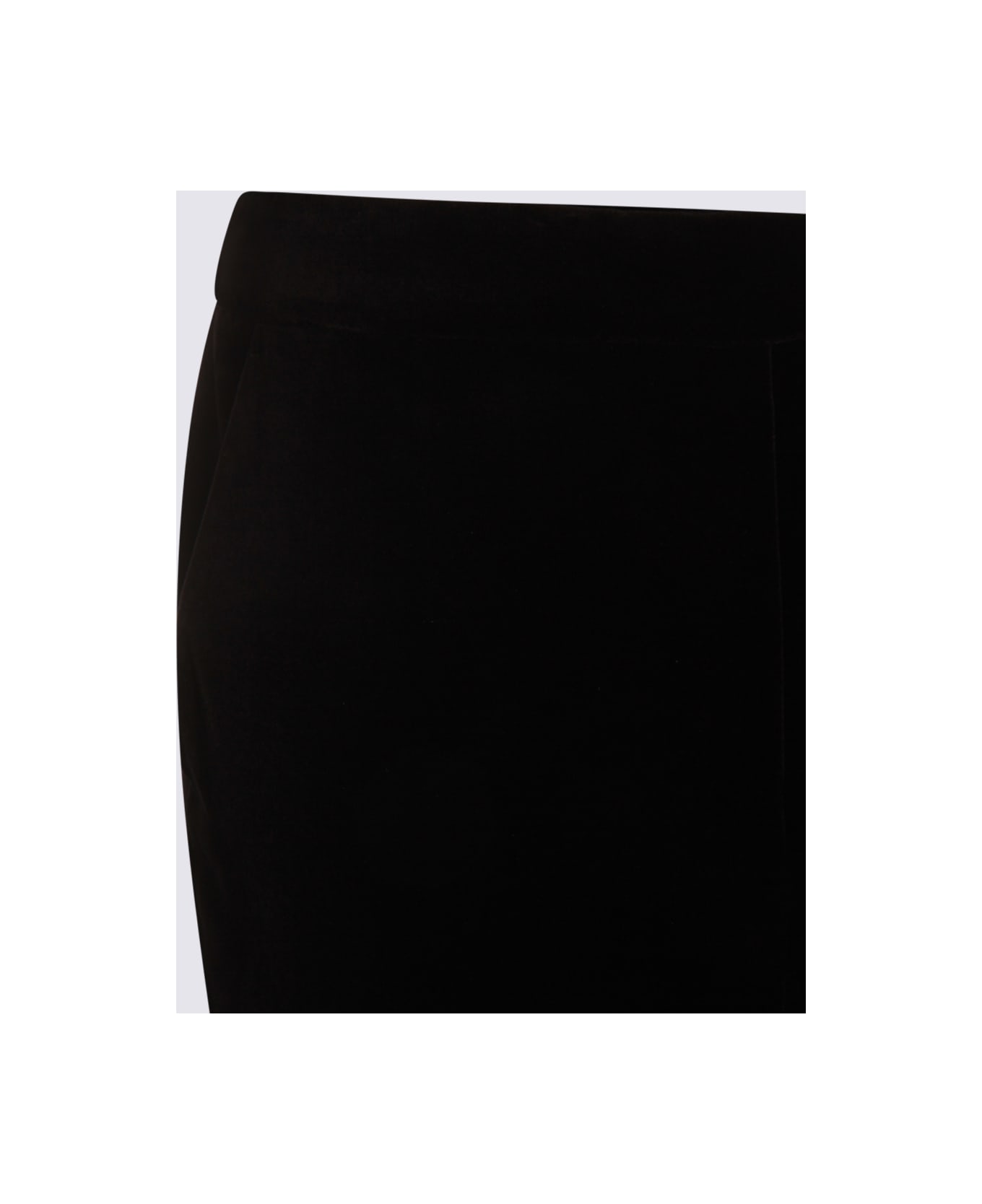 Max Mara Black Cotton Pants - Black