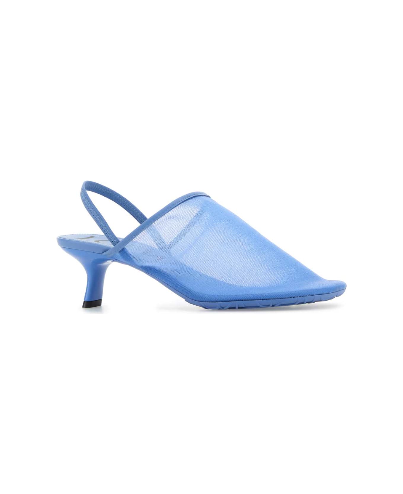 Loewe Cerulean Blue Mesh Petal Pumps - SEABLUE