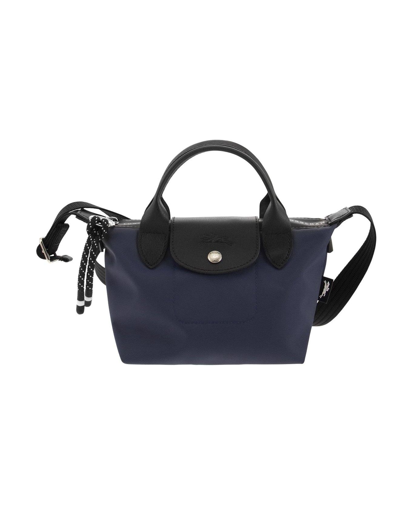 Longchamp Le Pliage Energy Logo Detailed Tote Bag - Blue