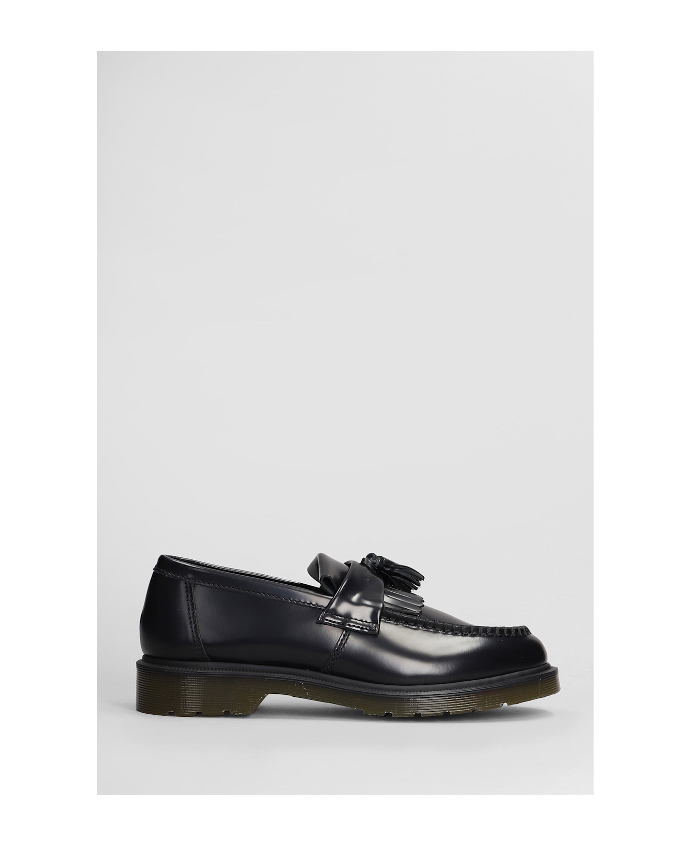 Dr. Martens Adrian Loafers In Black Leather - black