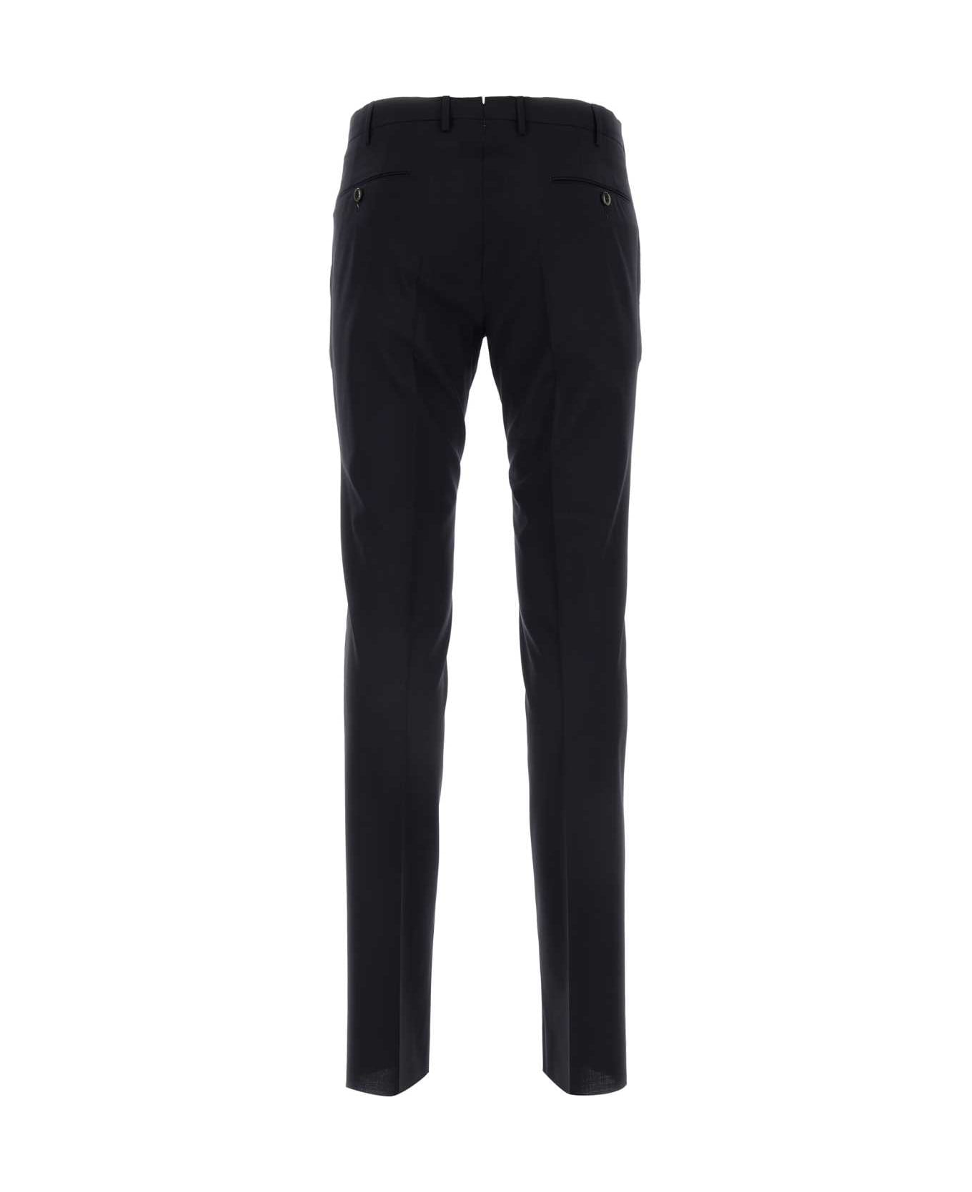 PT01 Midnight Blue Stretch Wool Pant - BLUSCURO