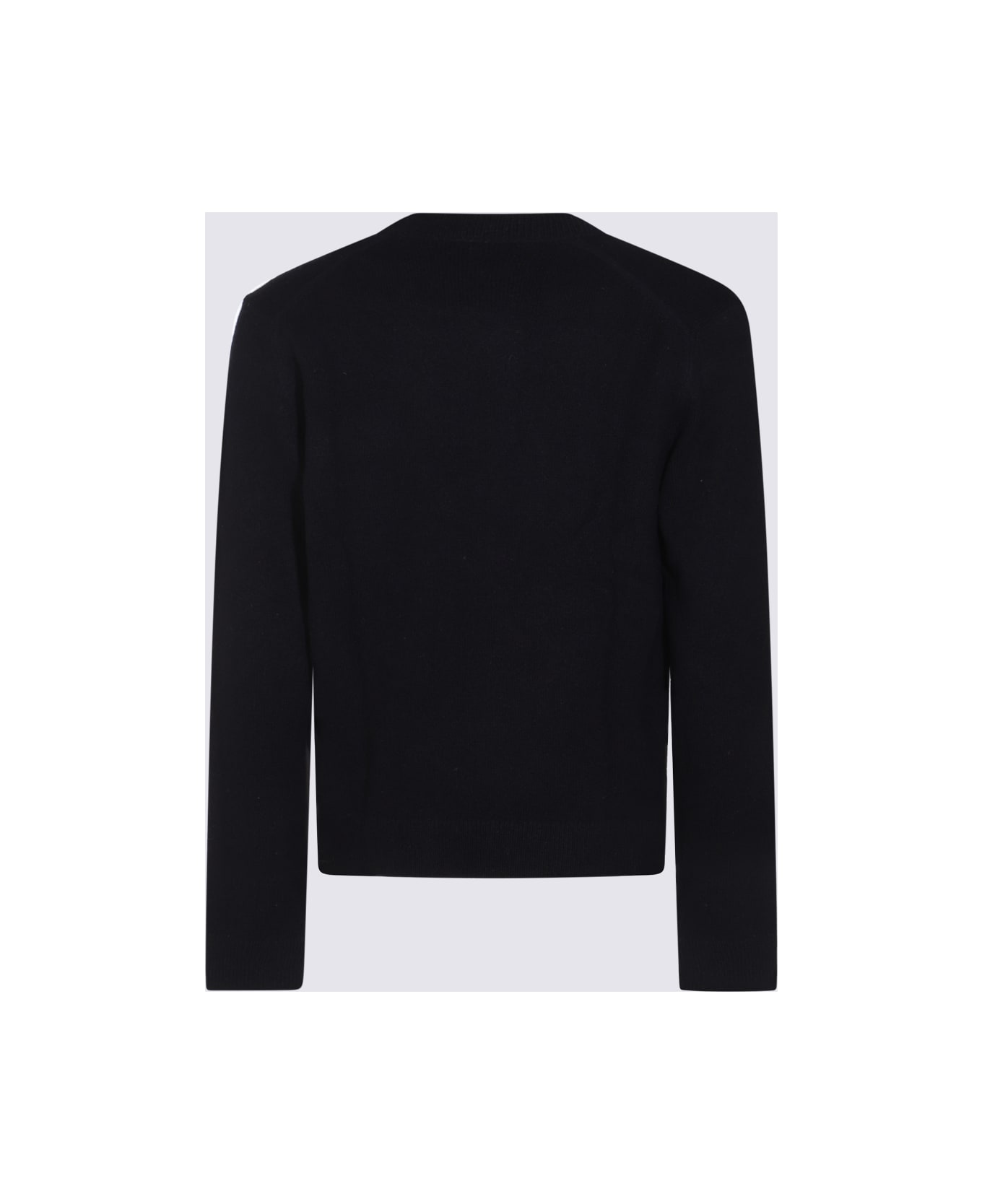 Maison Kitsuné Navy Blue Wool Knitwear - navy