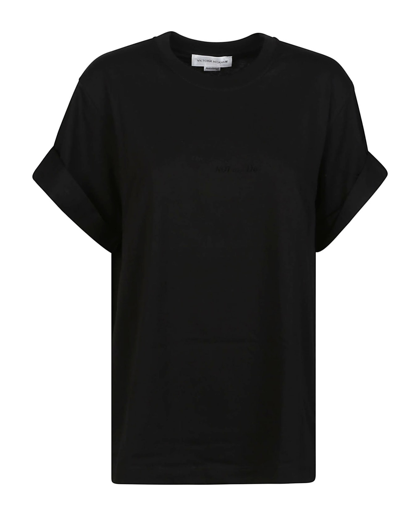 Victoria Beckham Slogan T-shirt - Black
