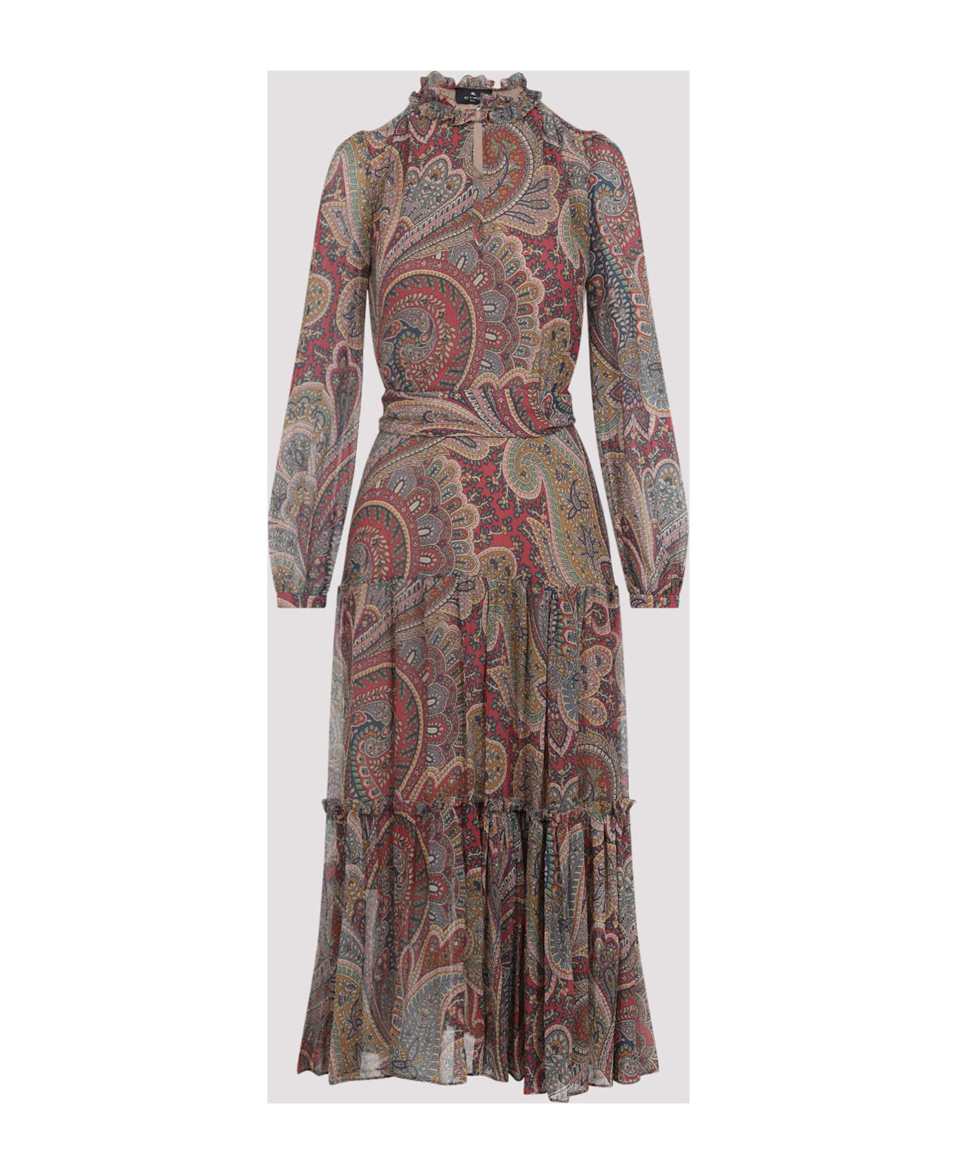 Etro Midi Dress - Stampa F.do Bordeaux