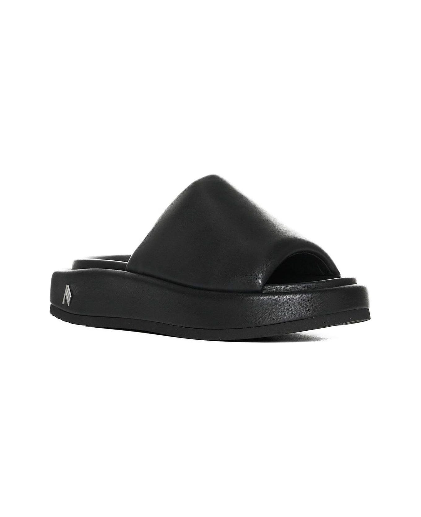 The Attico Mia Flatform Sandals - BLACK サンダル