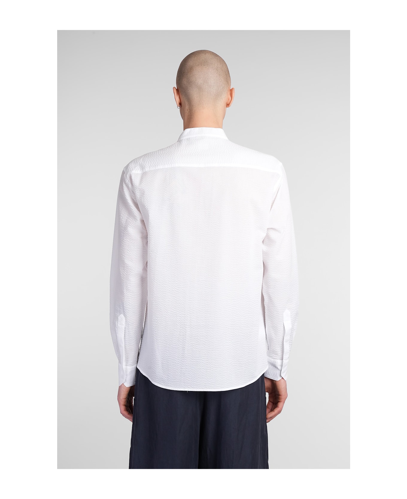 Giorgio Armani Shirt In White Cotton - white