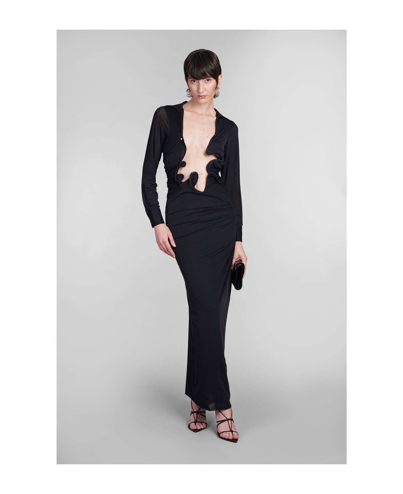 Christopher Esber Dress In Black Polyamide - black