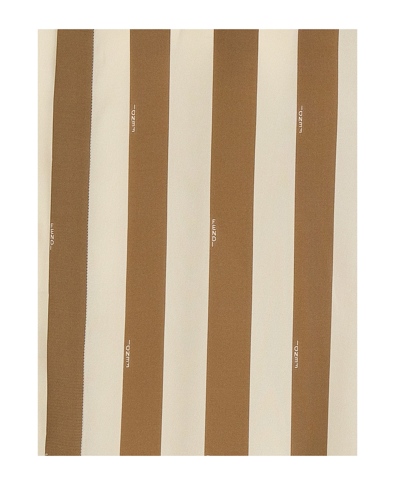Fendi Pequin Shirt - CHANTILLY/NOCCIOLA