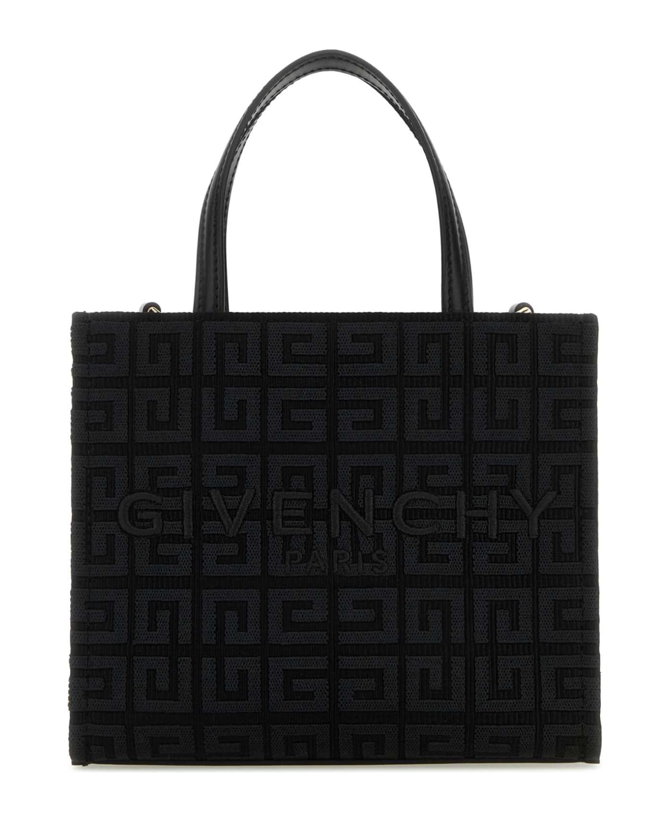 Givenchy Black Canvas G-tote Handbag - BLACK