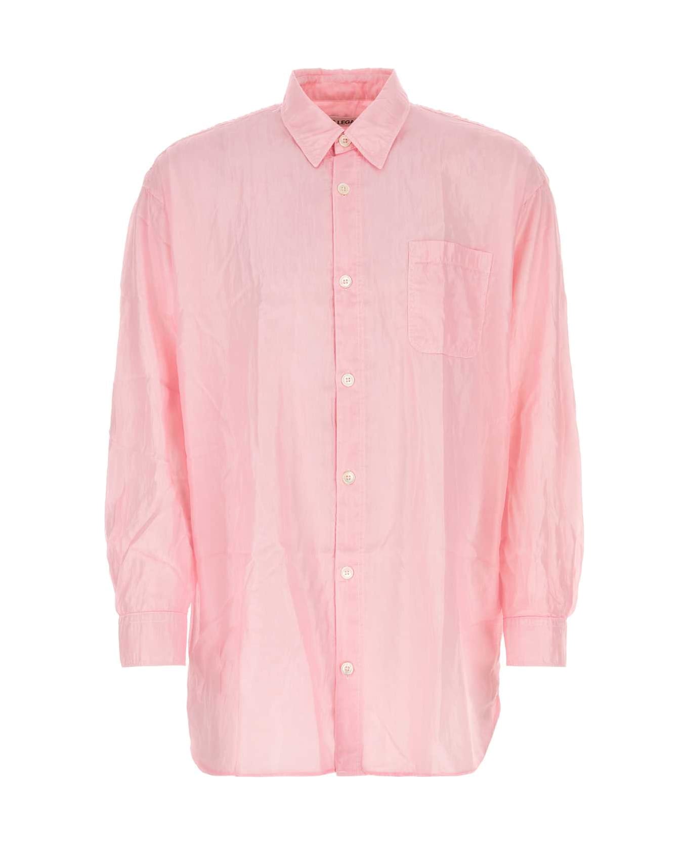 Our Legacy Pink Cotton Blend Darling Oversize Shirt - BABYPINKCOTTONSILK