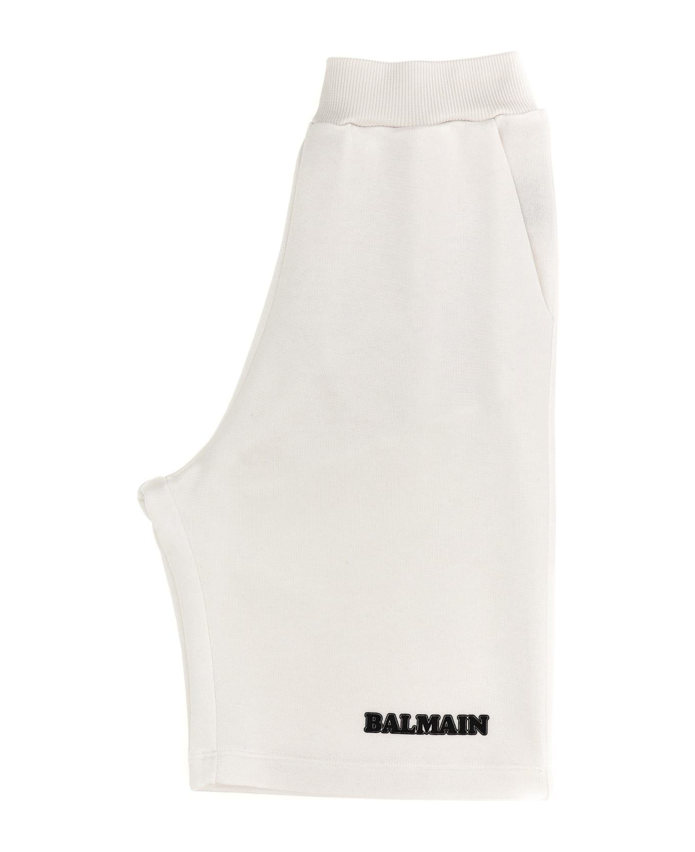 Balmain Logo Print Tracksuit - White/Black