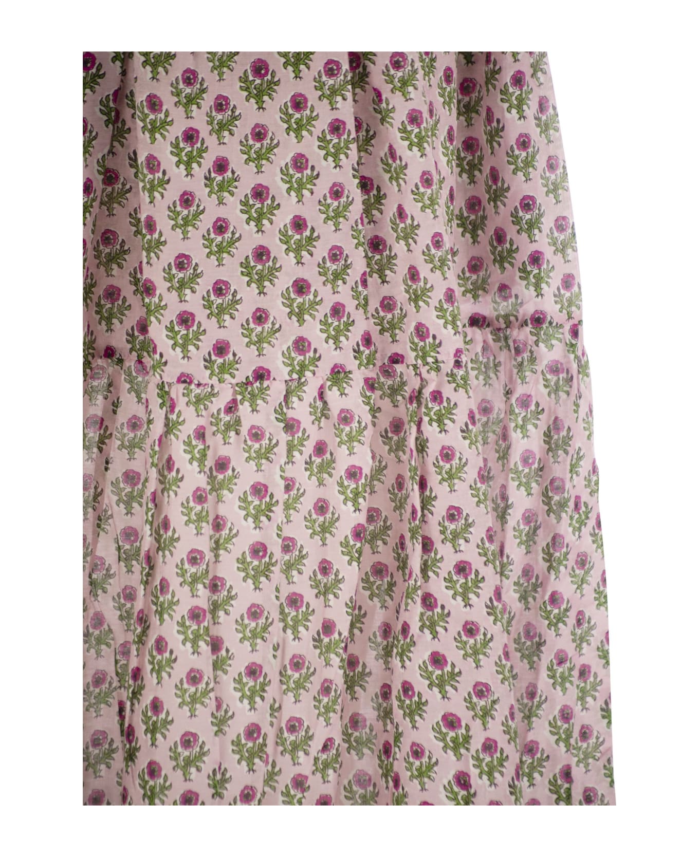 MC2 Saint Barth Cheyenne - Long Skirt In Cotton And Silk. - Pink スカート