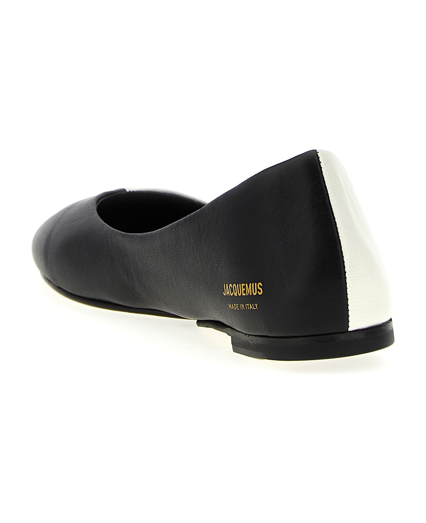 Jacquemus 
les Ballerines Ovalo
 Ballet Flats - White/Black