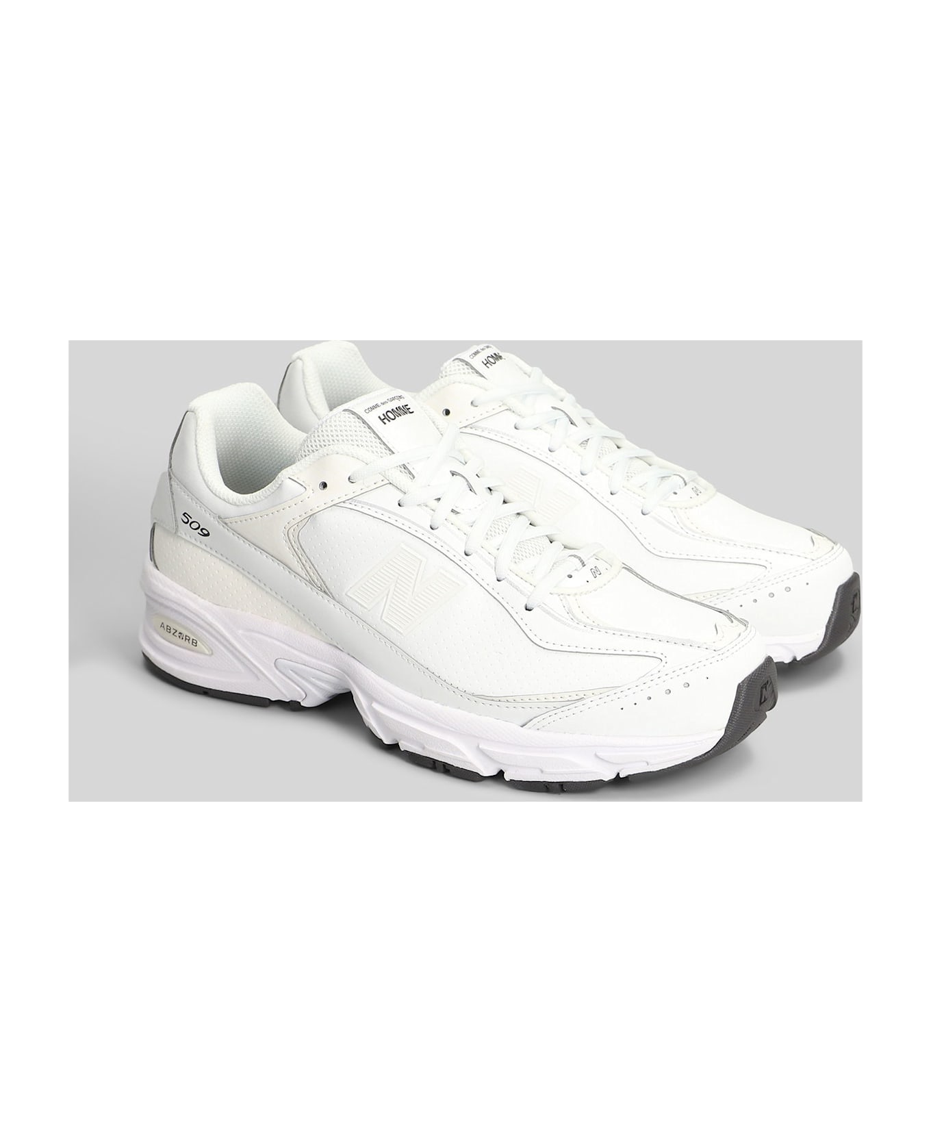 New Balance 509 Sneakers In White Leather - white