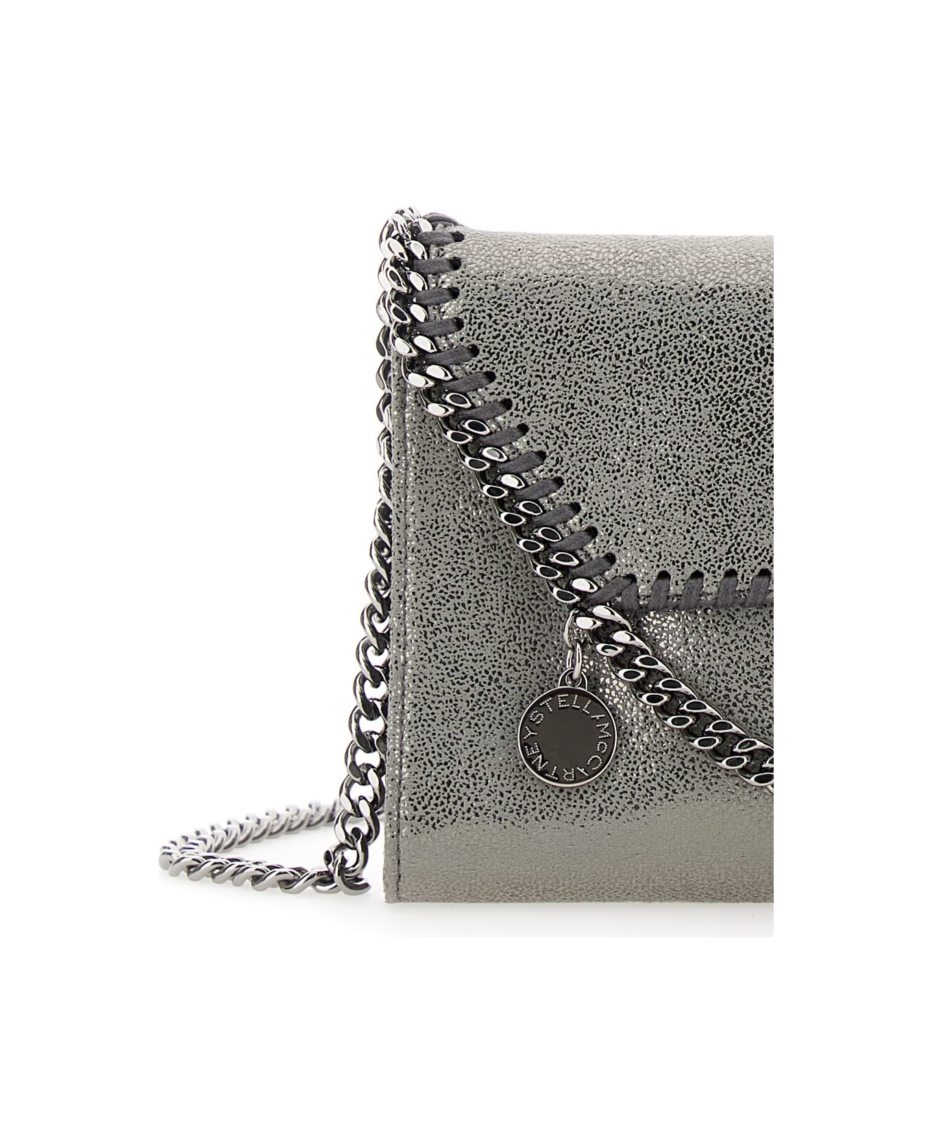 Stella McCartney 
falabella
 Metallic Crossbody Bag With Chain-link Shoulder Strap And Metallic Effect In Ecoleather Woman - Metallic
