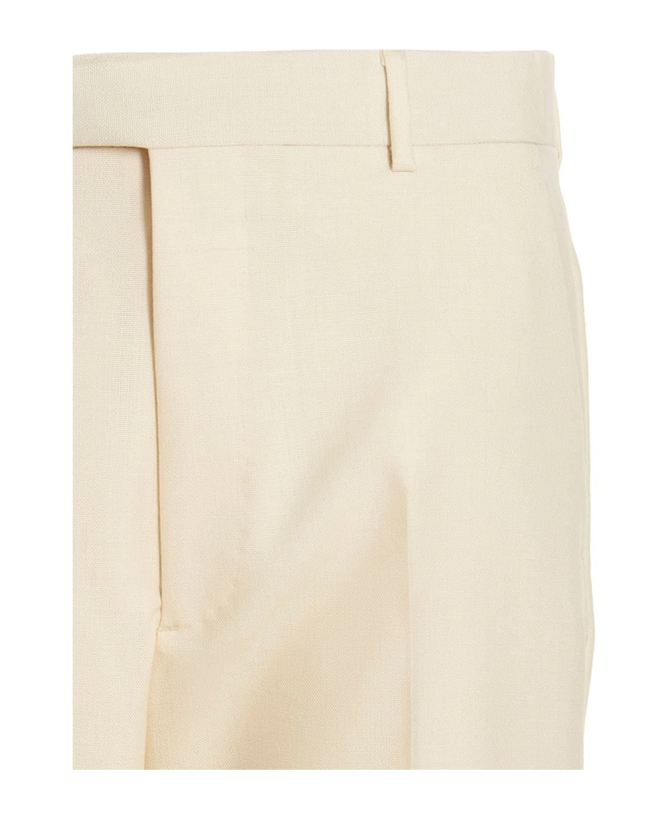 Gucci Contrast Edging Pants - White/Black