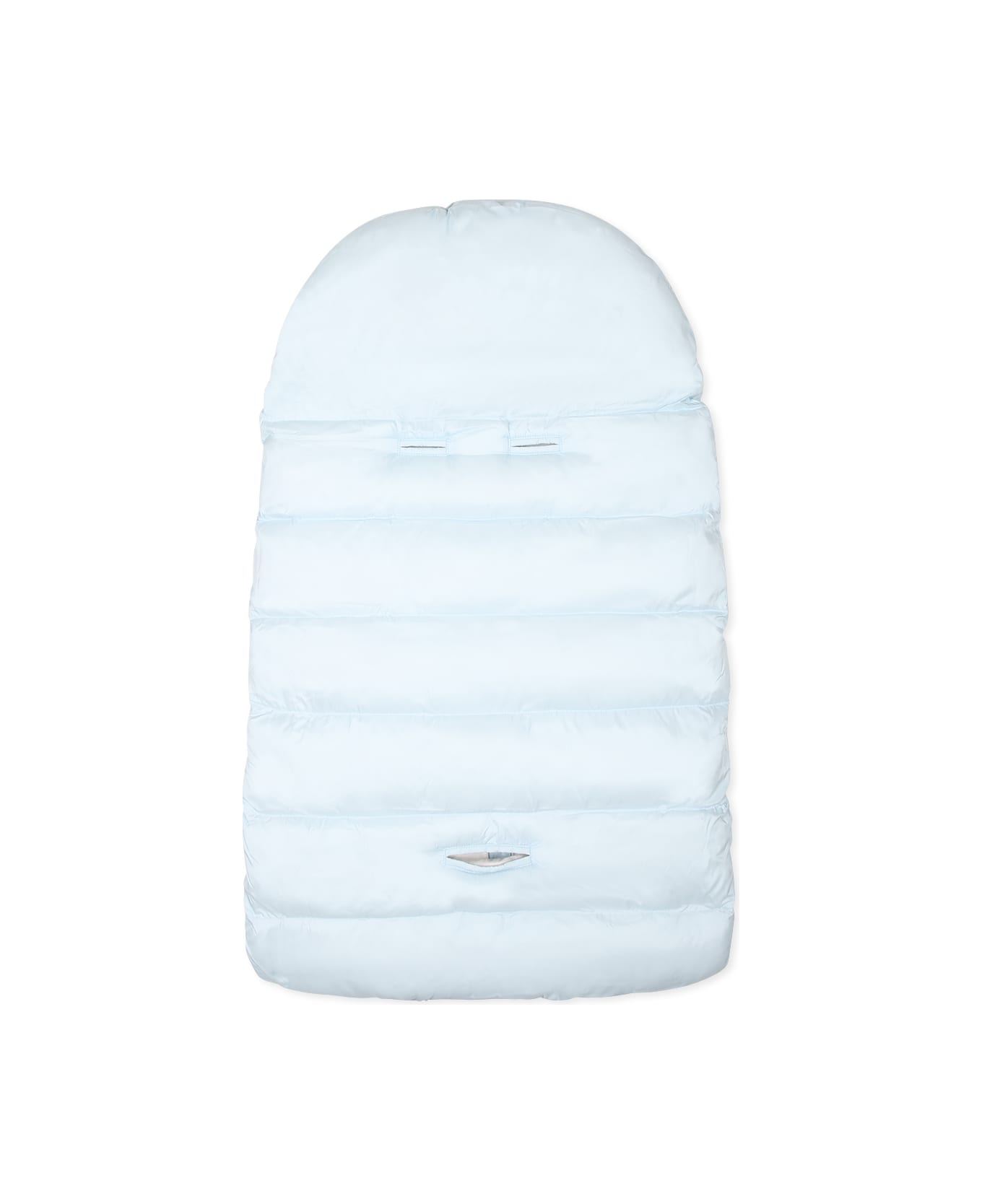 Moschino Light Blue Sleeping Bag For Baby Boy With Logo Patch - Light Blue