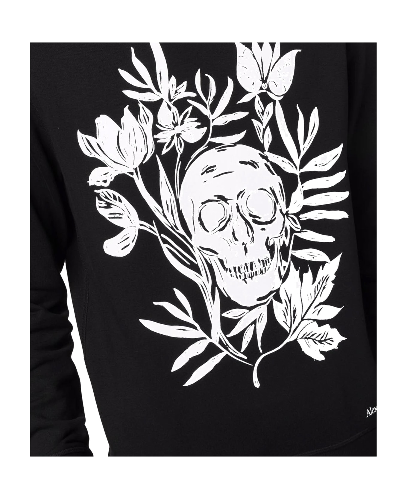 Alexander McQueen Printed Skull Sweartshirt - Black