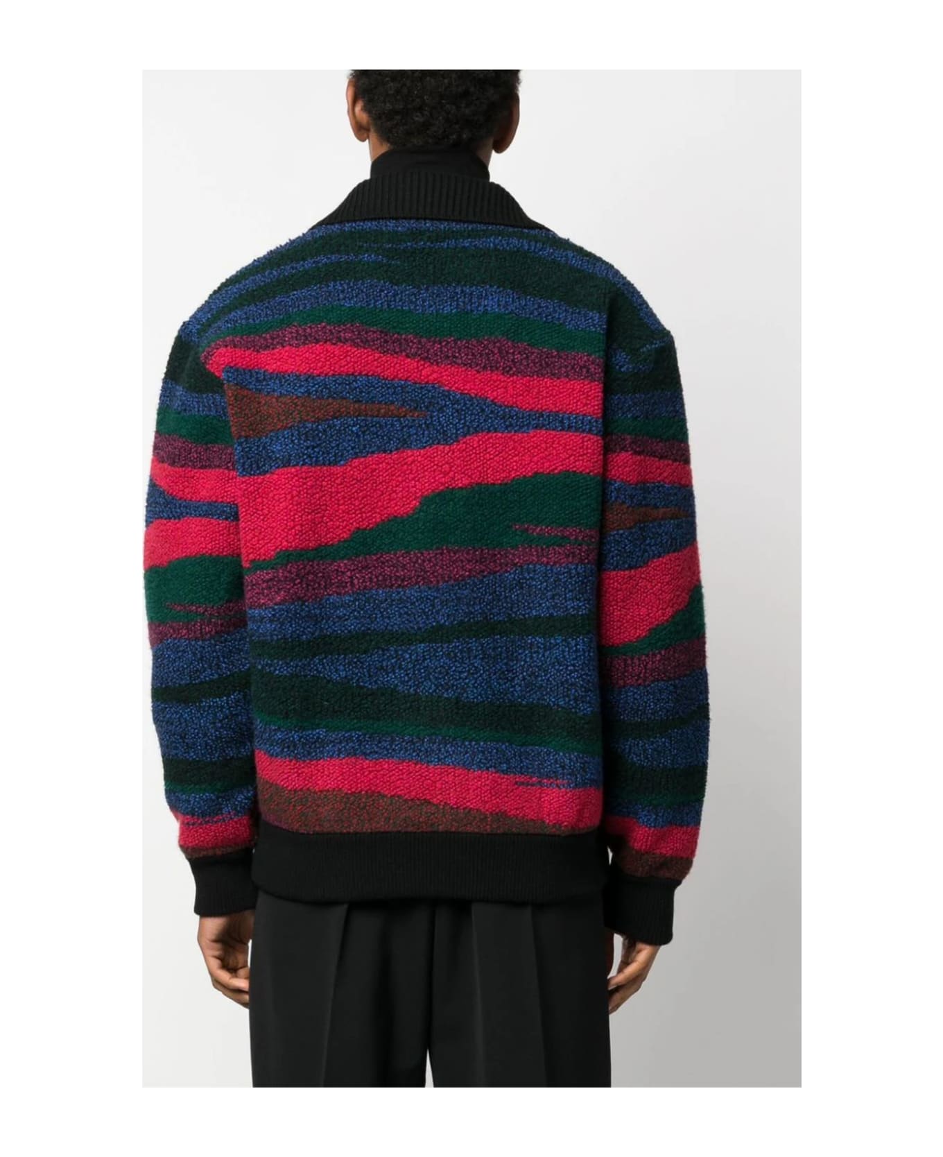Missoni Multicolour Wool Jacket - Black/red Base