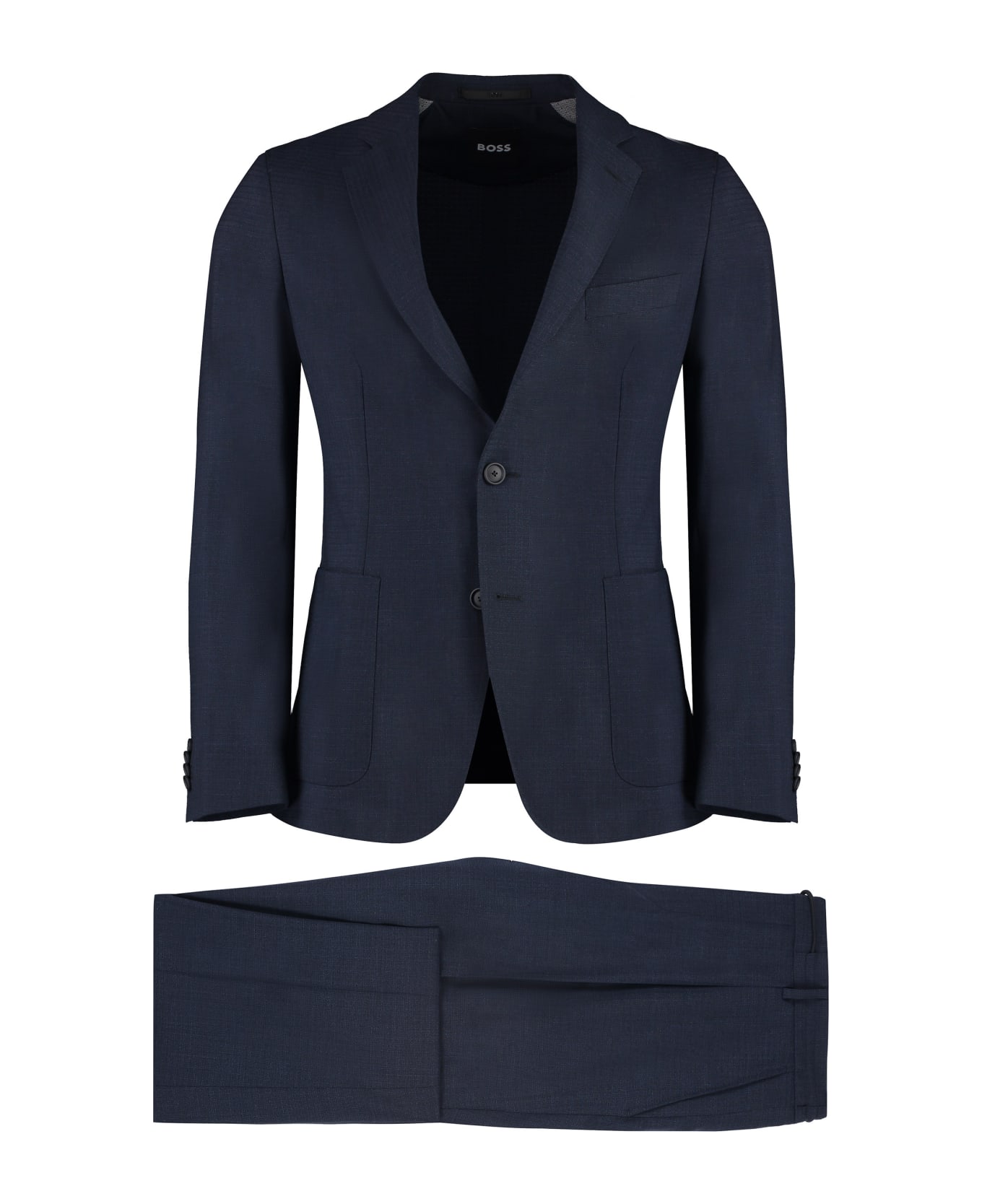 Hugo Boss Mixed Wool Two-pieces Suit - blue